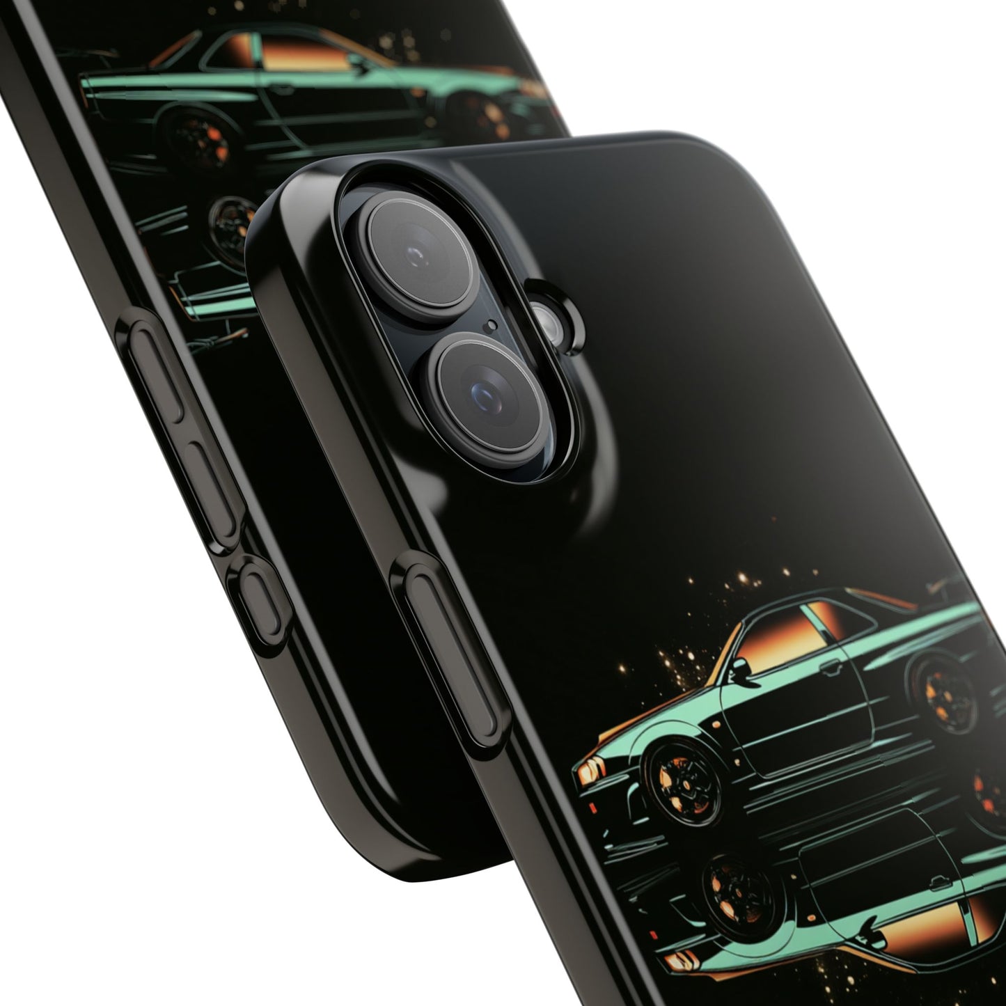 Green Skyleine R34 GTR Art Snap Case and Protective Phone Cover For iPhone and Samsung