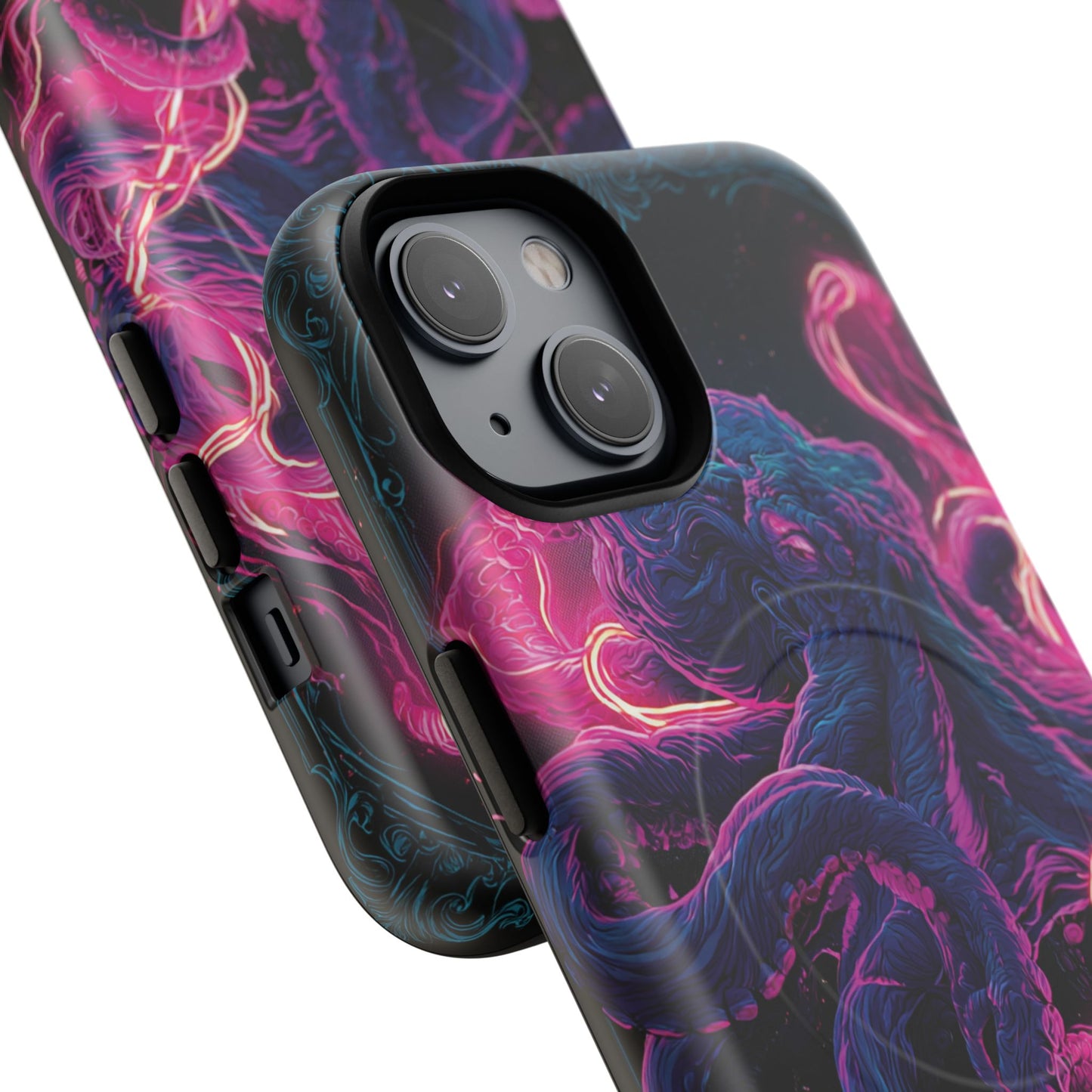 Neon Octopus Phone Case — Tough Magnetic Protective Cover