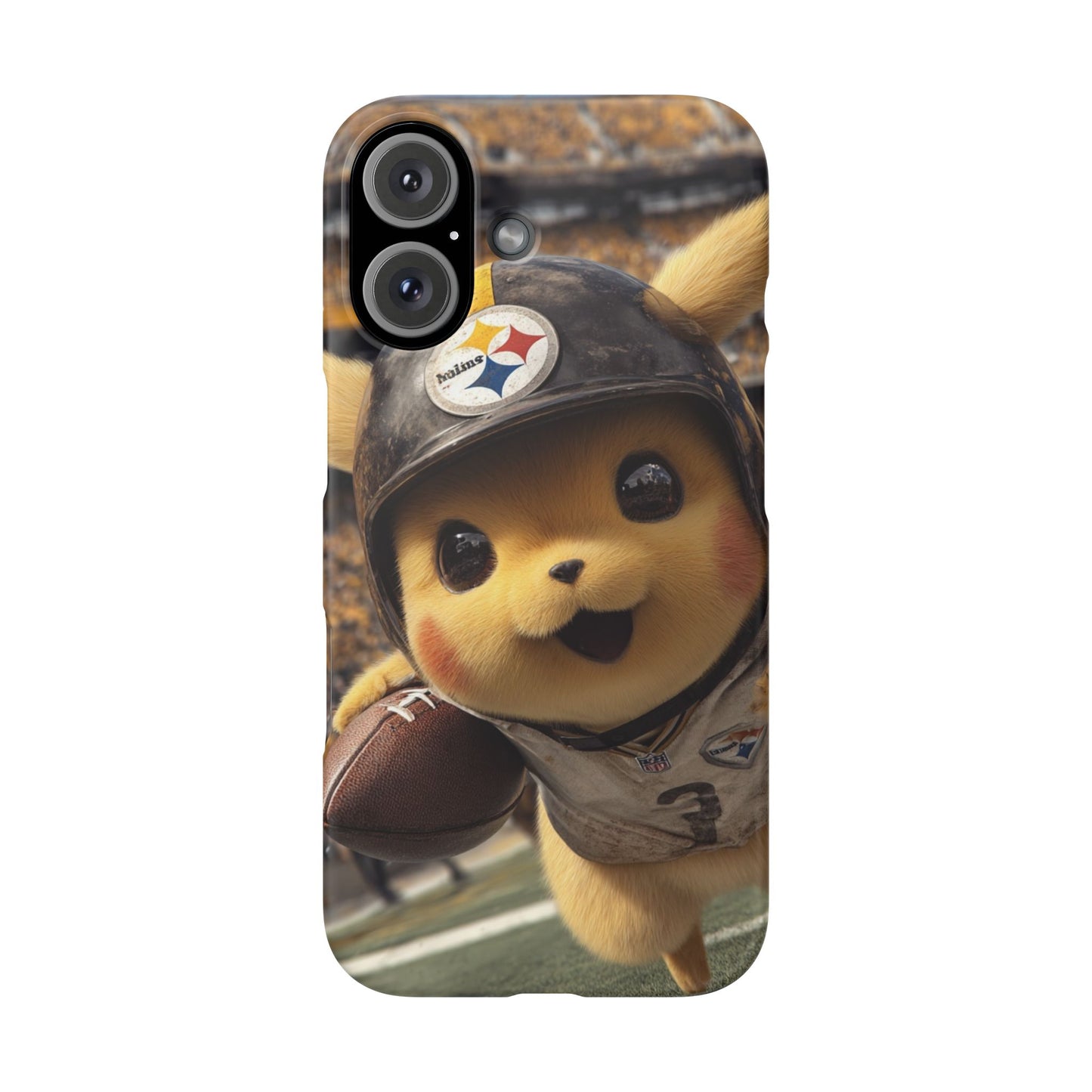 Fun Character Sports Snap Case, Phone Case, Fun Tech Accessory, Cute Gift for Gamers, Football Lovers, Kids.