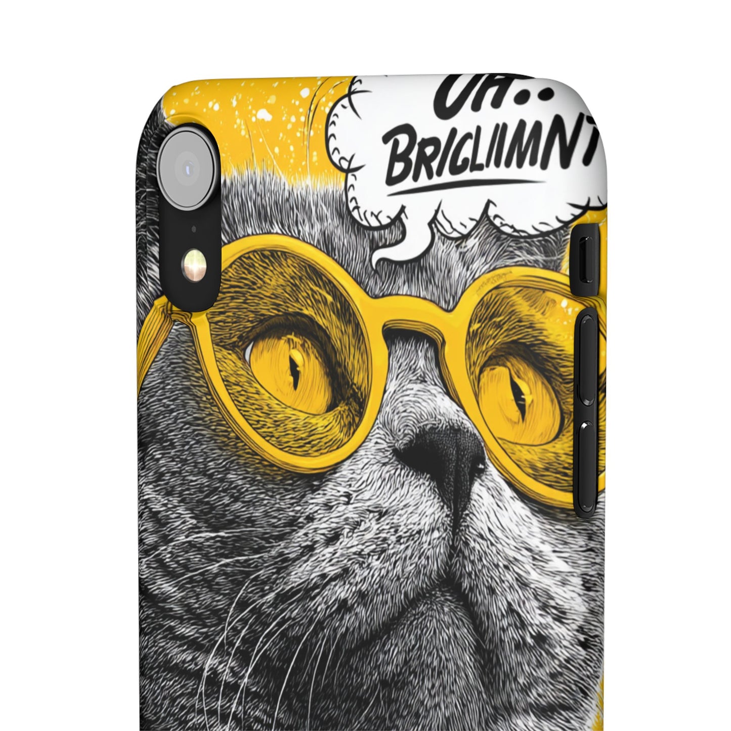 Playful Cat Snap Case - Quirky Phone Cover for Cat Lovers, Gift for Pet Enthusiasts, Funny Accessory for Any Occasion