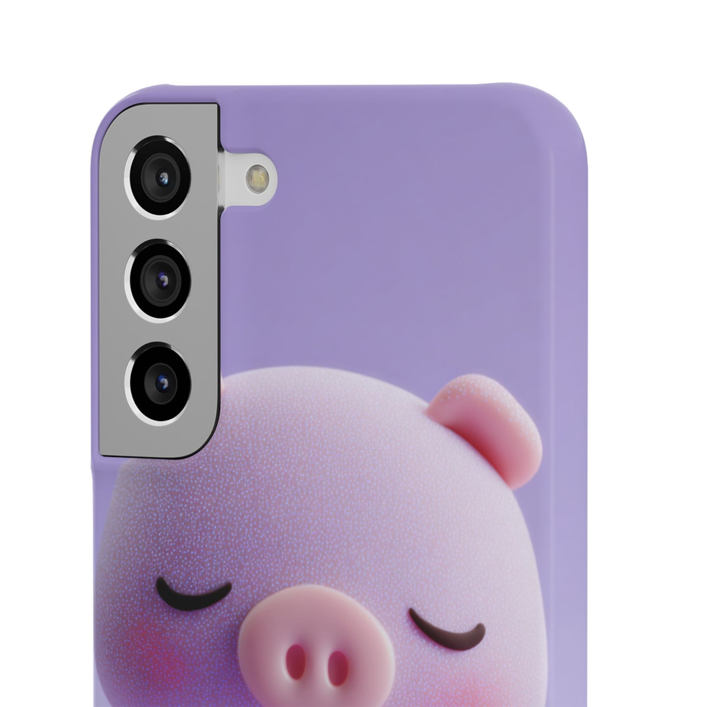 Cute Pig Snap Case for iPhone, Animal Lovers Phone Cover, Kawaii Aesthetic Accessory, Birthday Gift, Unique Phone Protection