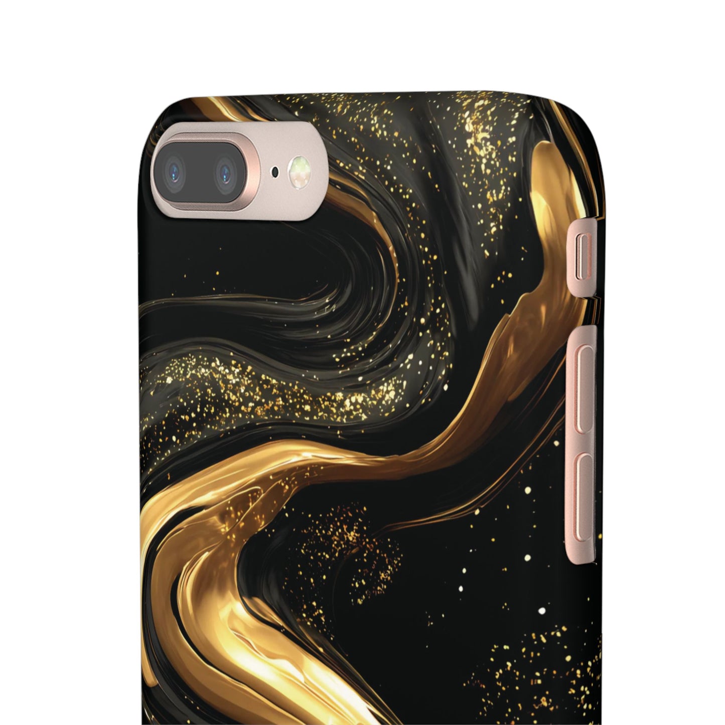 Elegant Gold Swirl Snap Case - Stylish Phone Cover, Modern Accessory, Gift for Her, Luxe Phone Case, Trendy Decor