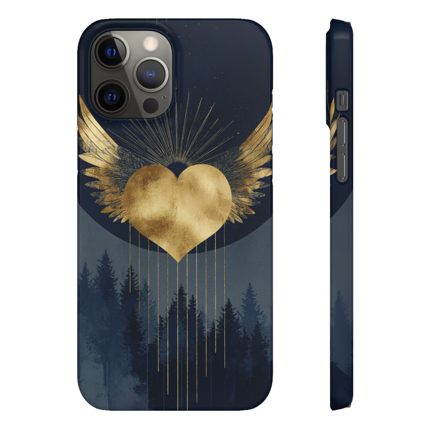 Heart Wing Snap Case, Elegant Phone Cover, Unique Gift, Artistic Accessory, Protective Case for Love and Romance