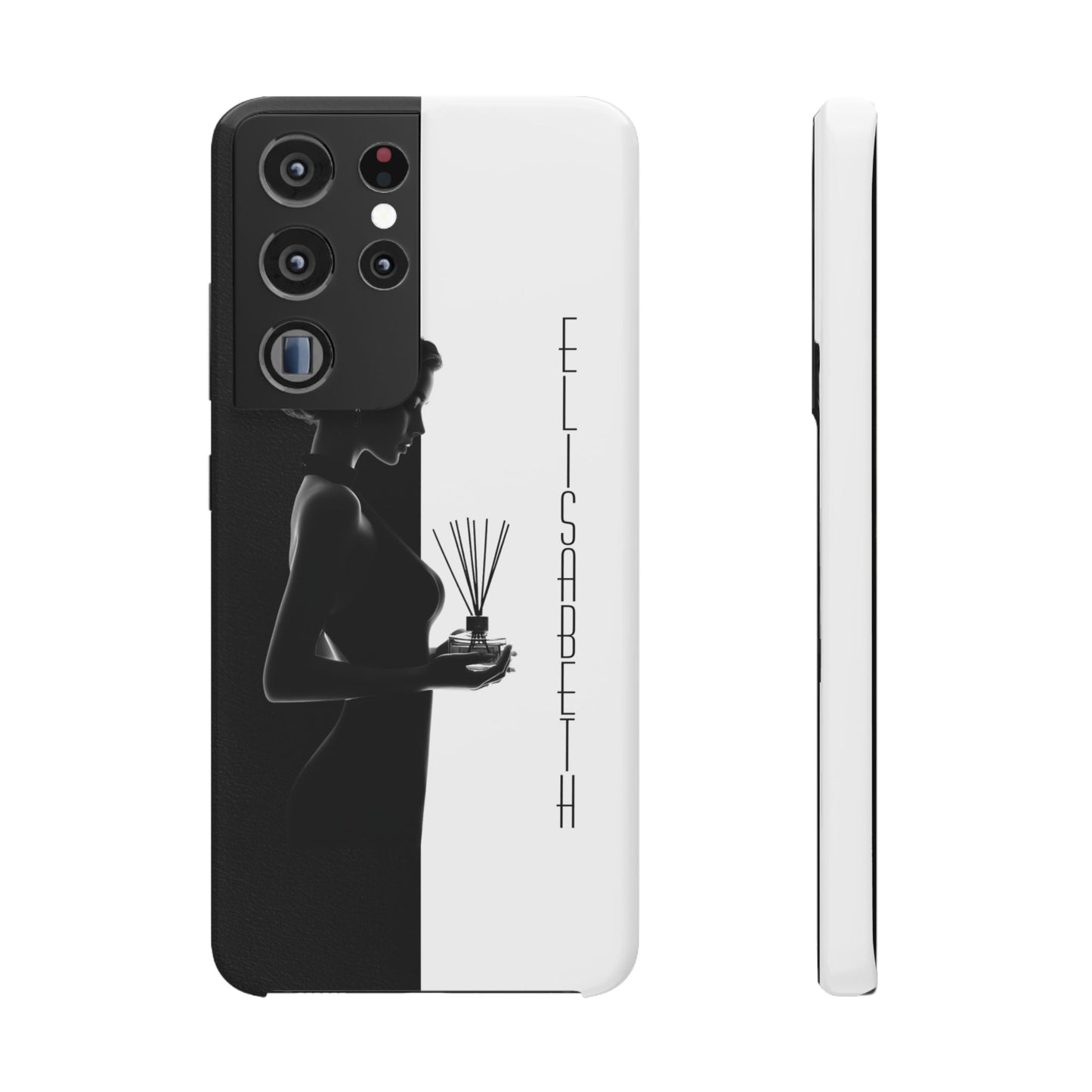 Custom Black and White Snap Case for Women Phone Cover for iPhone and Samsung