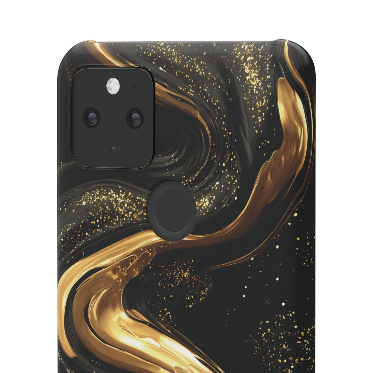 Elegant Gold Swirl Snap Case - Stylish Phone Cover, Modern Accessory, Gift for Her, Luxe Phone Case, Trendy Decor