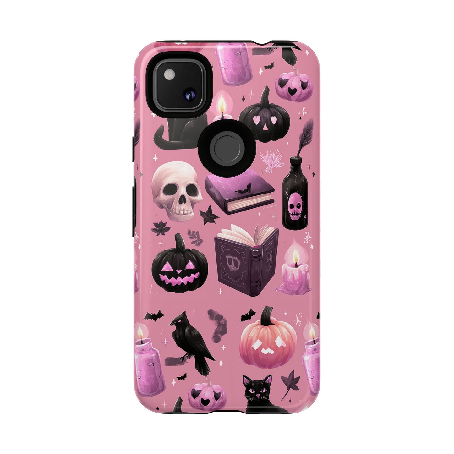 Spooky Phone Case - Halloween Design, Cute Costume Accessory, Fall Decor, Gift for Cat Lovers, Witchy Vibes, Trick or Treat