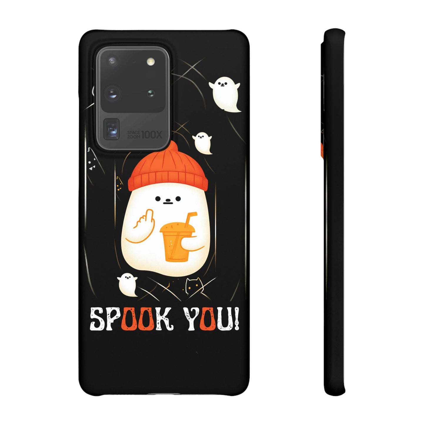 Spook You Halloween Ghost Snap Case Kawaii Protective Phone Cover for iPhone and Samsung