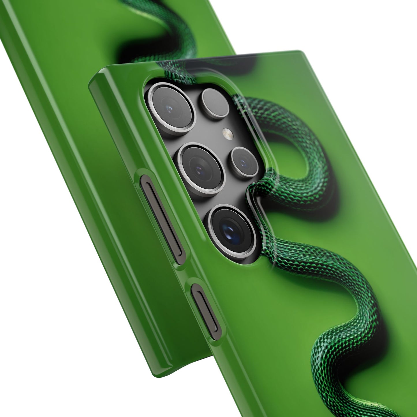 Green Snake Snap Case for iPhone, Stylish Phone Cover, Unique Gift, Trendy Accessory, Birthday, Nature Lover's Phone Case