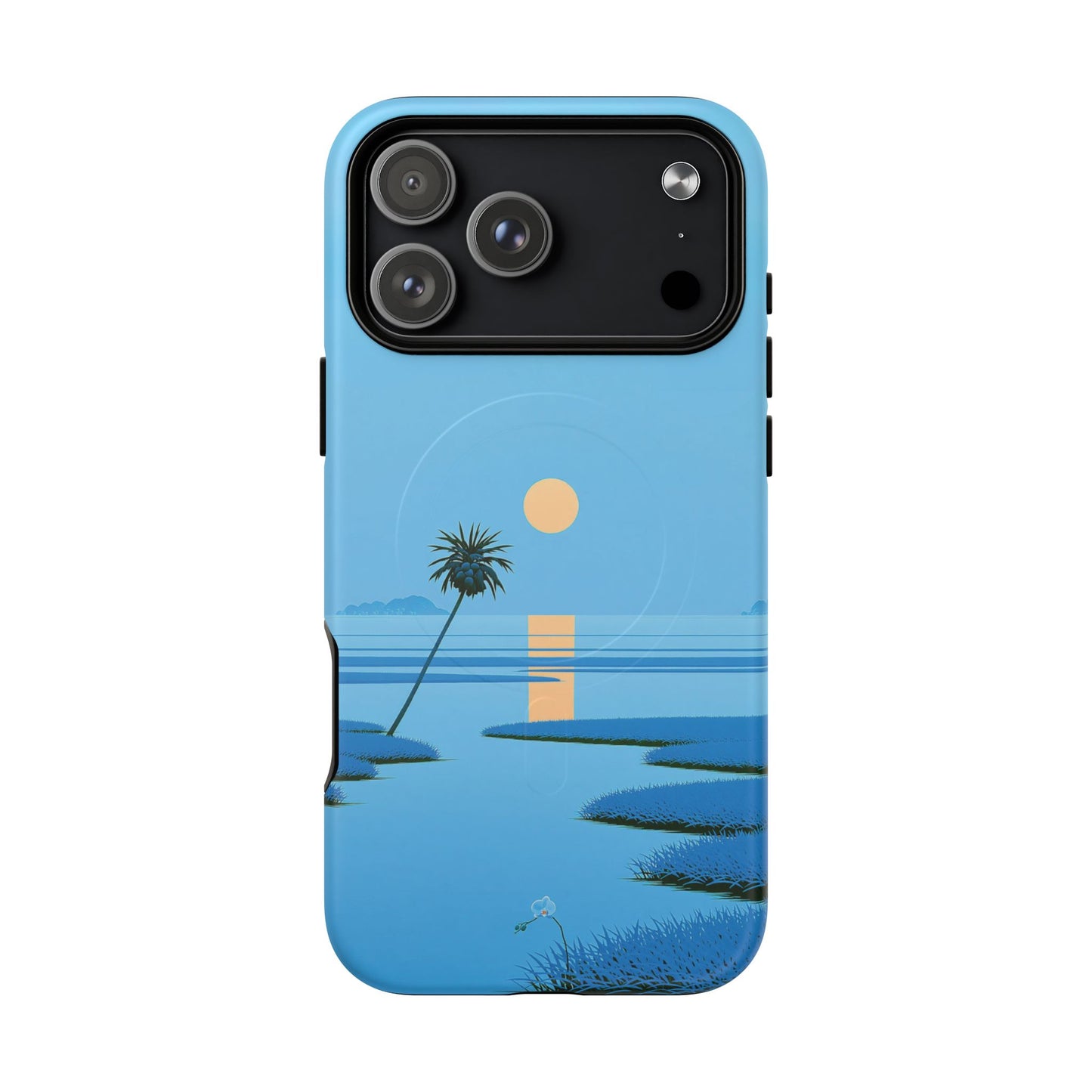 Tough Magnetic Case — Minimal Sunset Palm Phone Cover