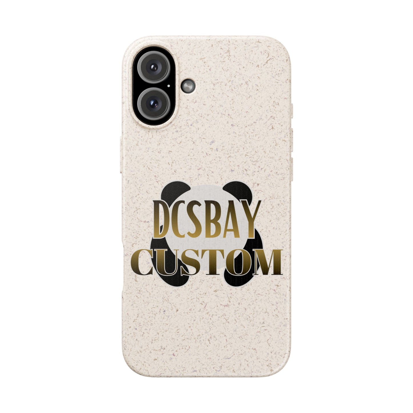 Biodegradable Panda Phone Case — Eco-Friendly Customizable iPhone Cover