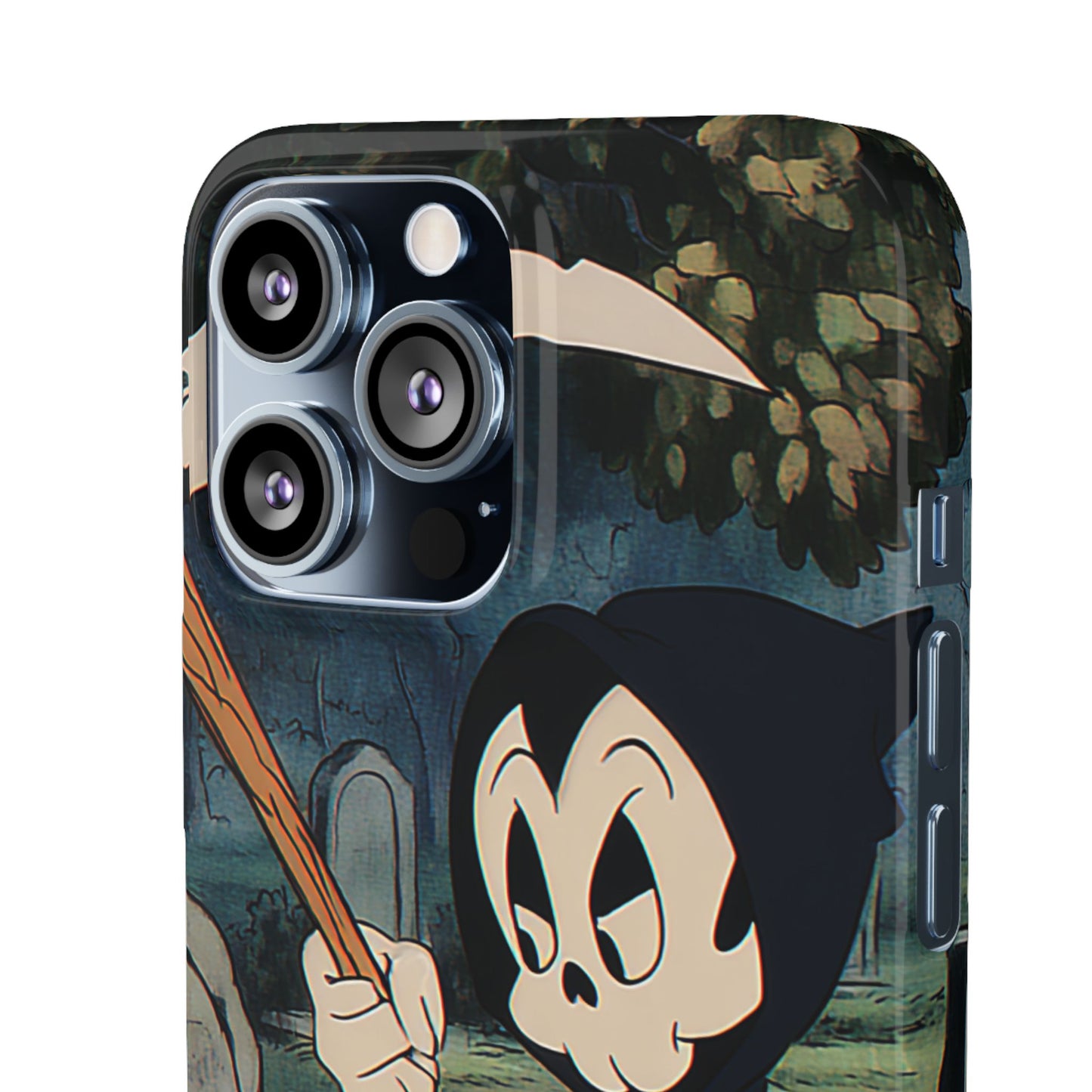 Grim Reaper Snap Case, Halloween Phone Case, Cute Death Phone Cover, Spooky Accessories, Unique Phone Protector