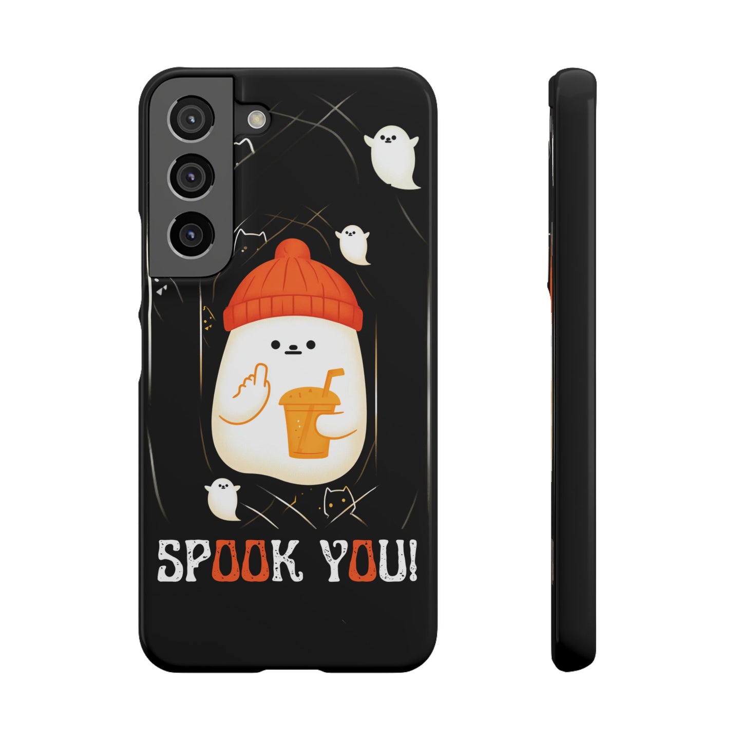 Spook You Halloween Ghost Snap Case Kawaii Protective Phone Cover for iPhone and Samsung