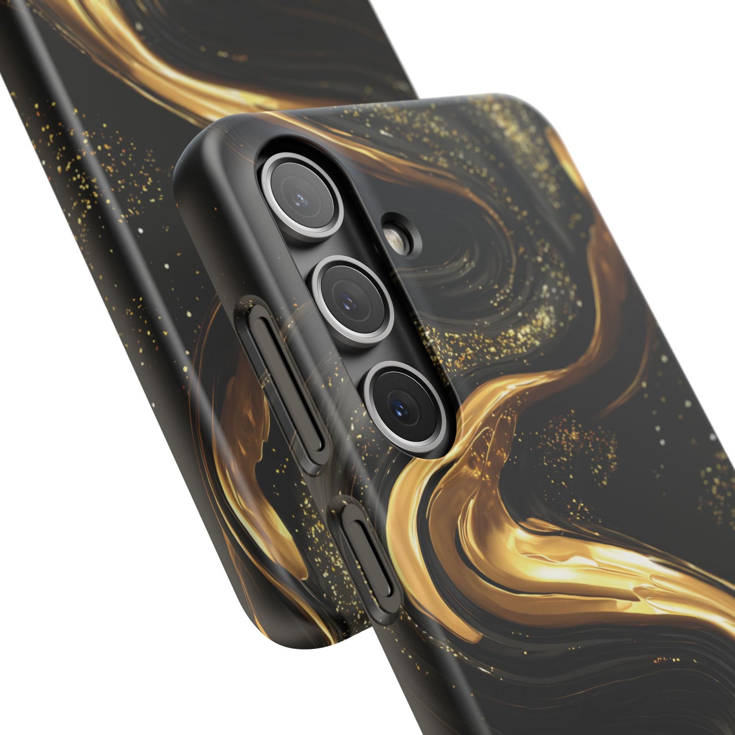 Elegant Gold Swirl Snap Case - Stylish Phone Cover, Modern Accessory, Gift for Her, Luxe Phone Case, Trendy Decor