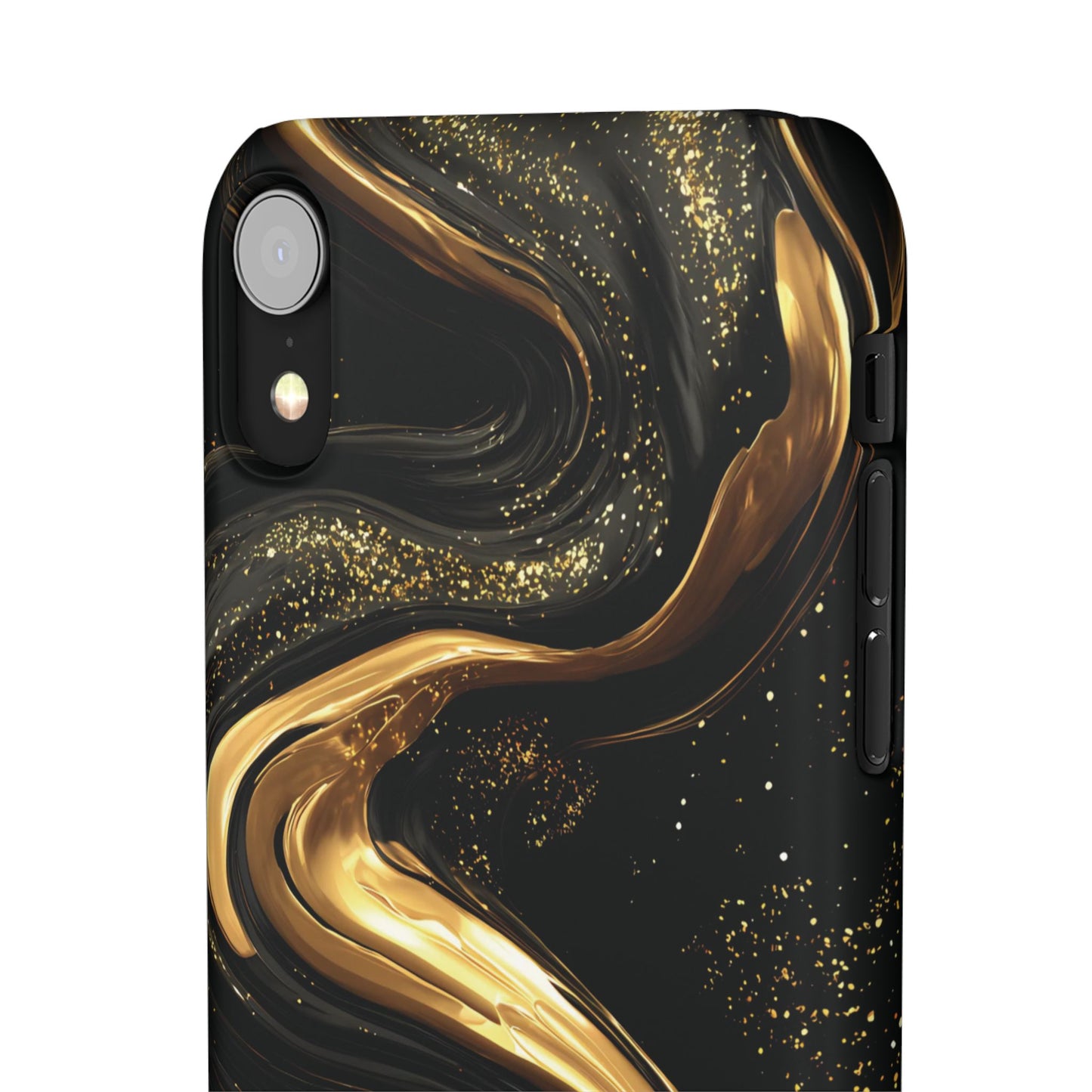Elegant Gold Swirl Snap Case - Stylish Phone Cover, Modern Accessory, Gift for Her, Luxe Phone Case, Trendy Decor