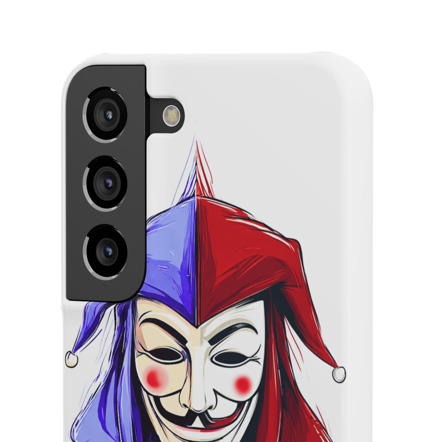 Joker & Anonimous Reunited Guy Fawkes Art Snap Case and Protective Phone Cover For iPhone and Samsung