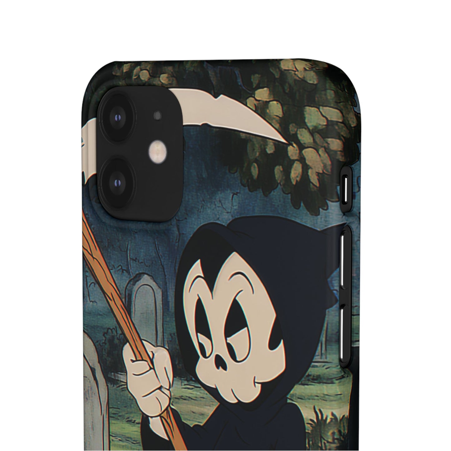 Grim Reaper Snap Case, Halloween Phone Case, Cute Death Phone Cover, Spooky Accessories, Unique Phone Protector