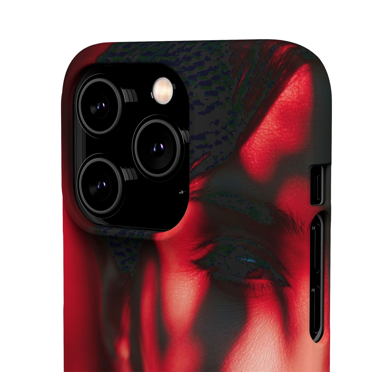 Stylish Snap Cases for Phone, Artistic Phone Cover, Unique Gifts, Red Aesthetic Case, Trendy Accessory, Vibrant Protection