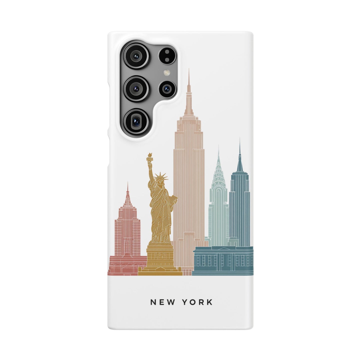 Stylish New York Snap Case, Urban Phone Cover, Cityscape Phone Case, Gift for Travelers, Trendy Protective Case