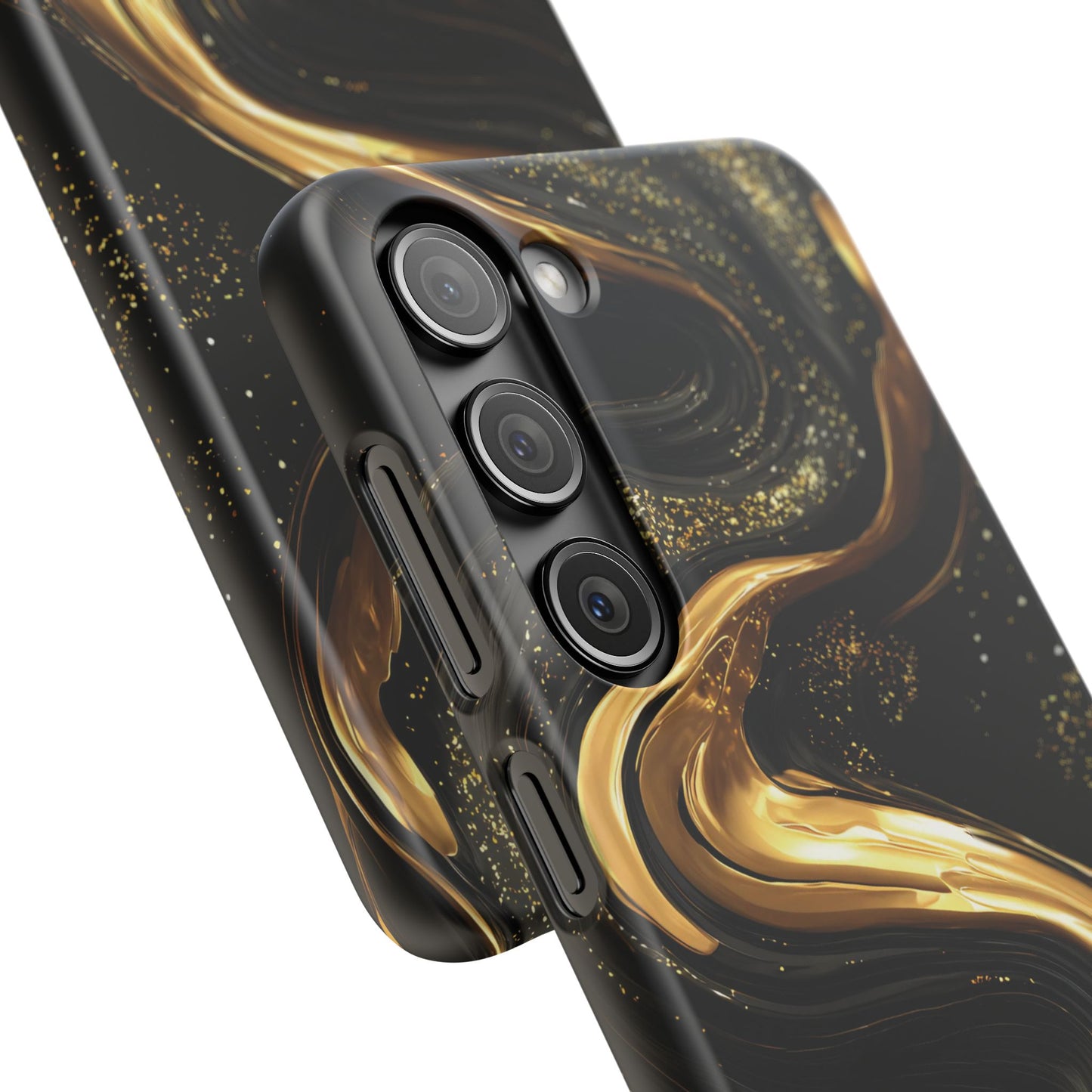 Elegant Gold Swirl Snap Case - Stylish Phone Cover, Modern Accessory, Gift for Her, Luxe Phone Case, Trendy Decor