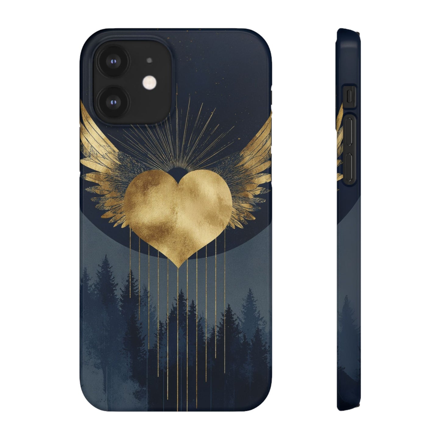 Heart Wing Snap Case, Elegant Phone Cover, Unique Gift, Artistic Accessory, Protective Case for Love and Romance