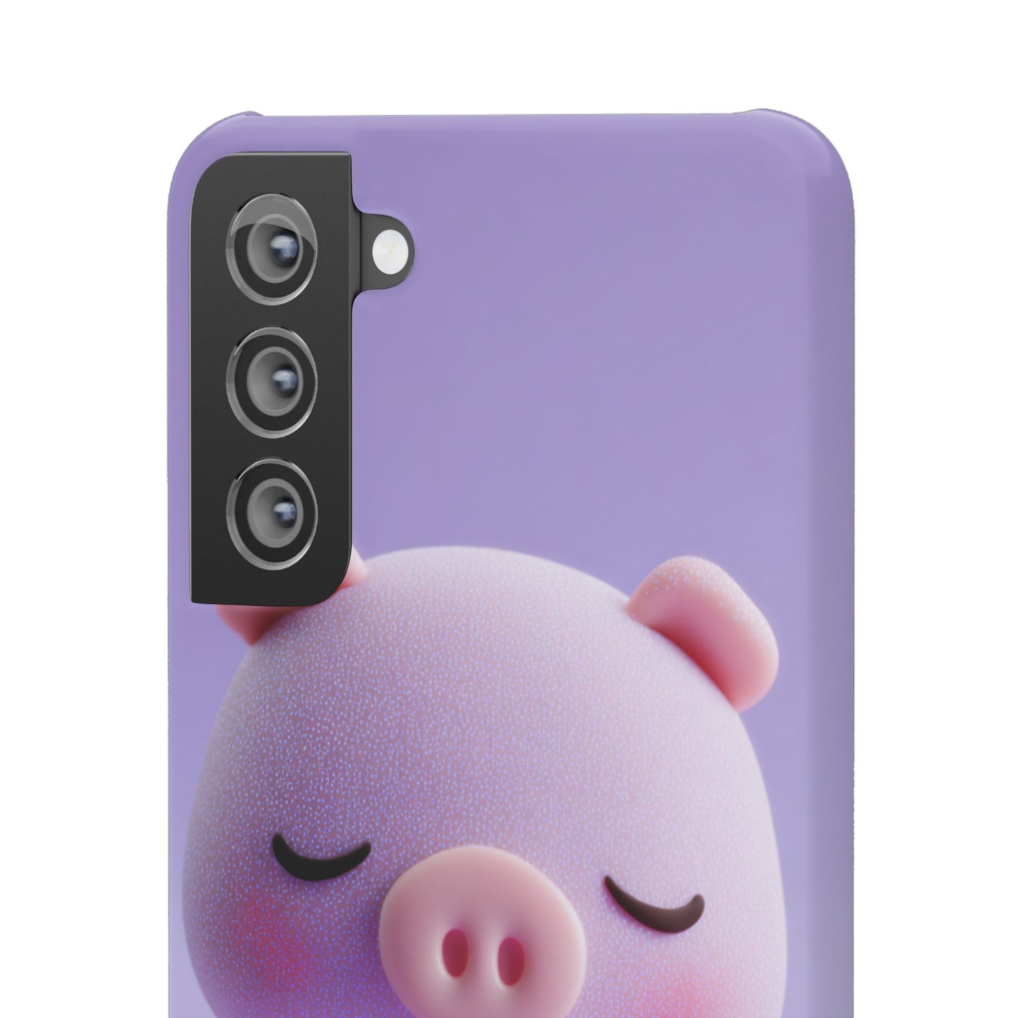 Cute Pig Snap Case for iPhone, Animal Lovers Phone Cover, Kawaii Aesthetic Accessory, Birthday Gift, Unique Phone Protection