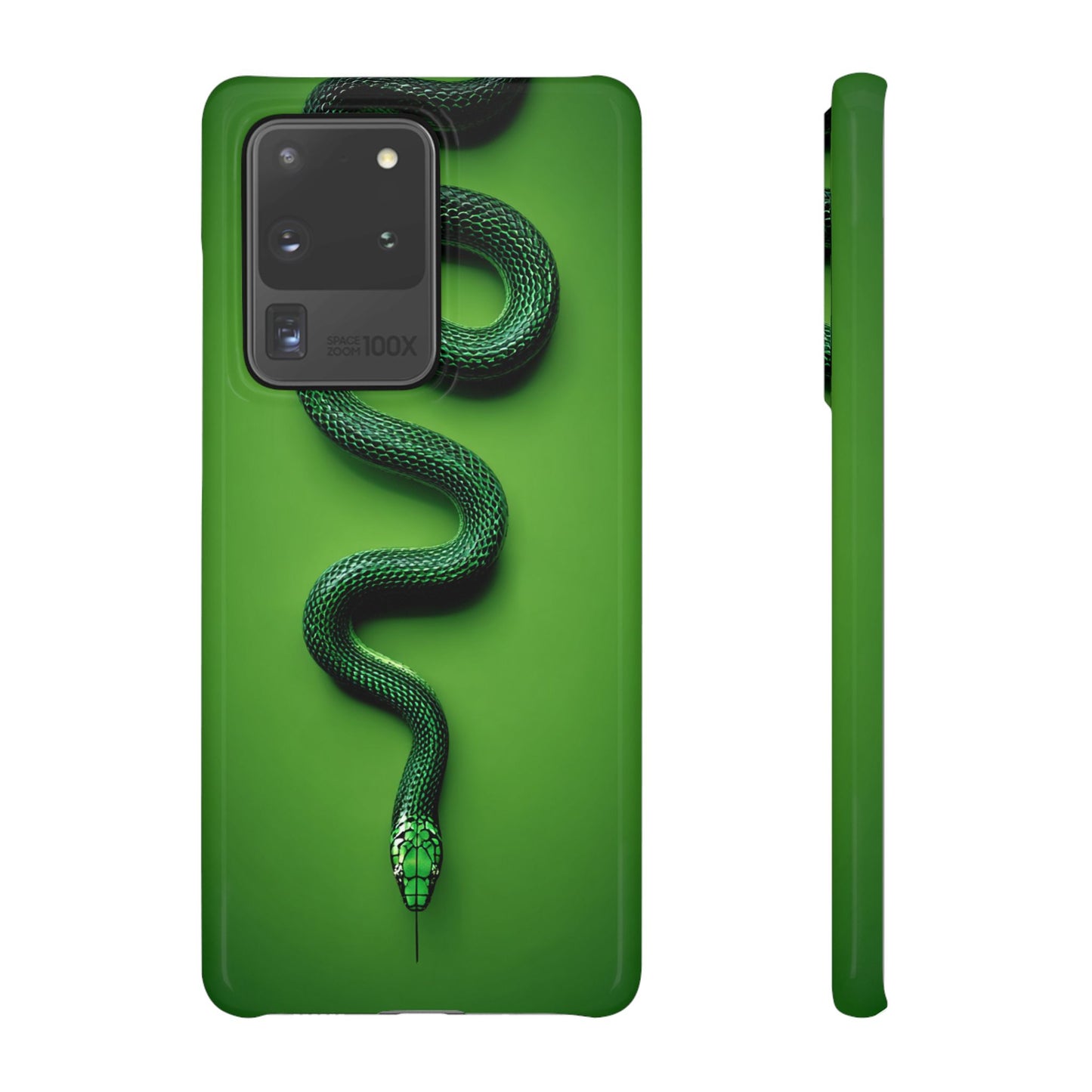 Green Snake Snap Case for iPhone, Stylish Phone Cover, Unique Gift, Trendy Accessory, Birthday, Nature Lover's Phone Case