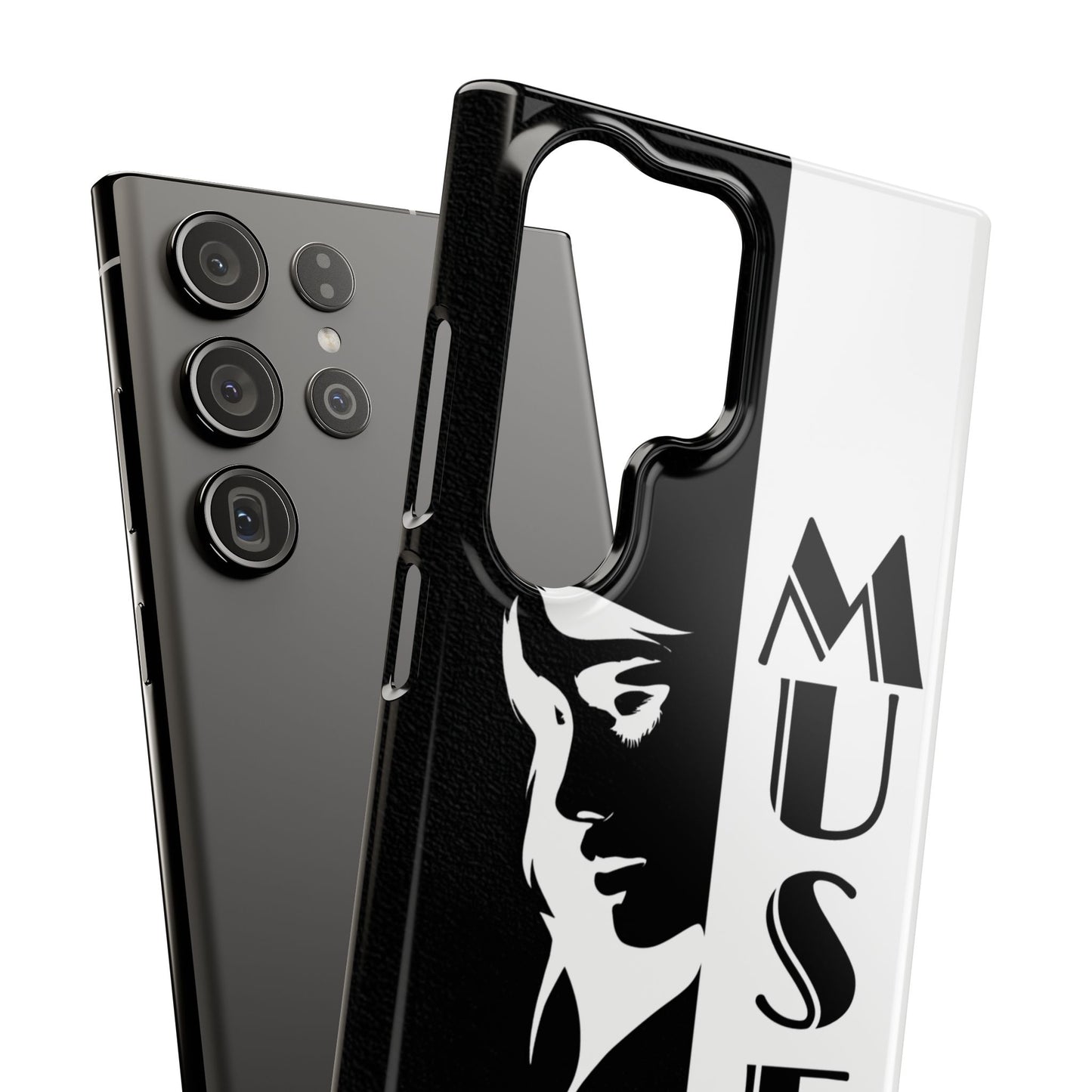 Black And White Bold Muse Snap Case Cover for iPhone and Samsung