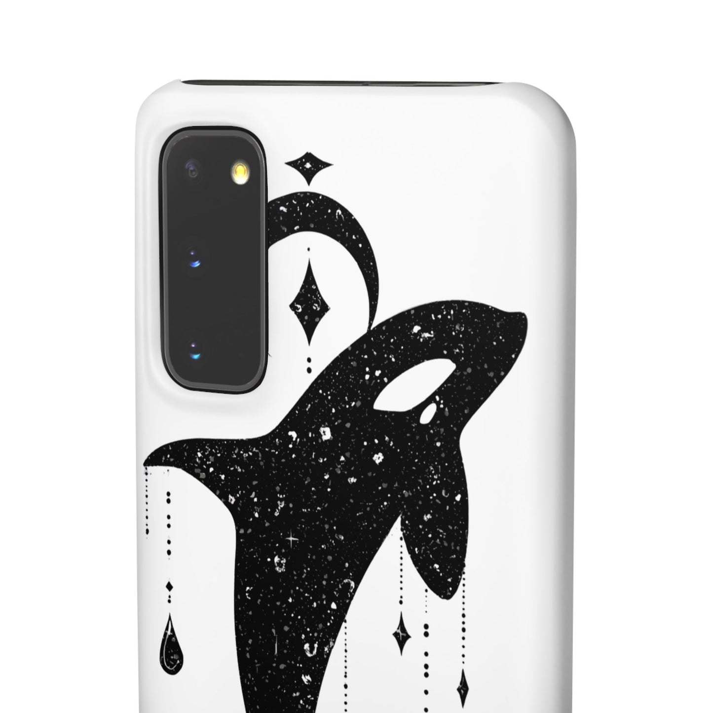 Celestial Orca Snap Case | Phone Cover, Whale Lover Gift, Cosmic Decor, Unique Art, Ocean Vibe
