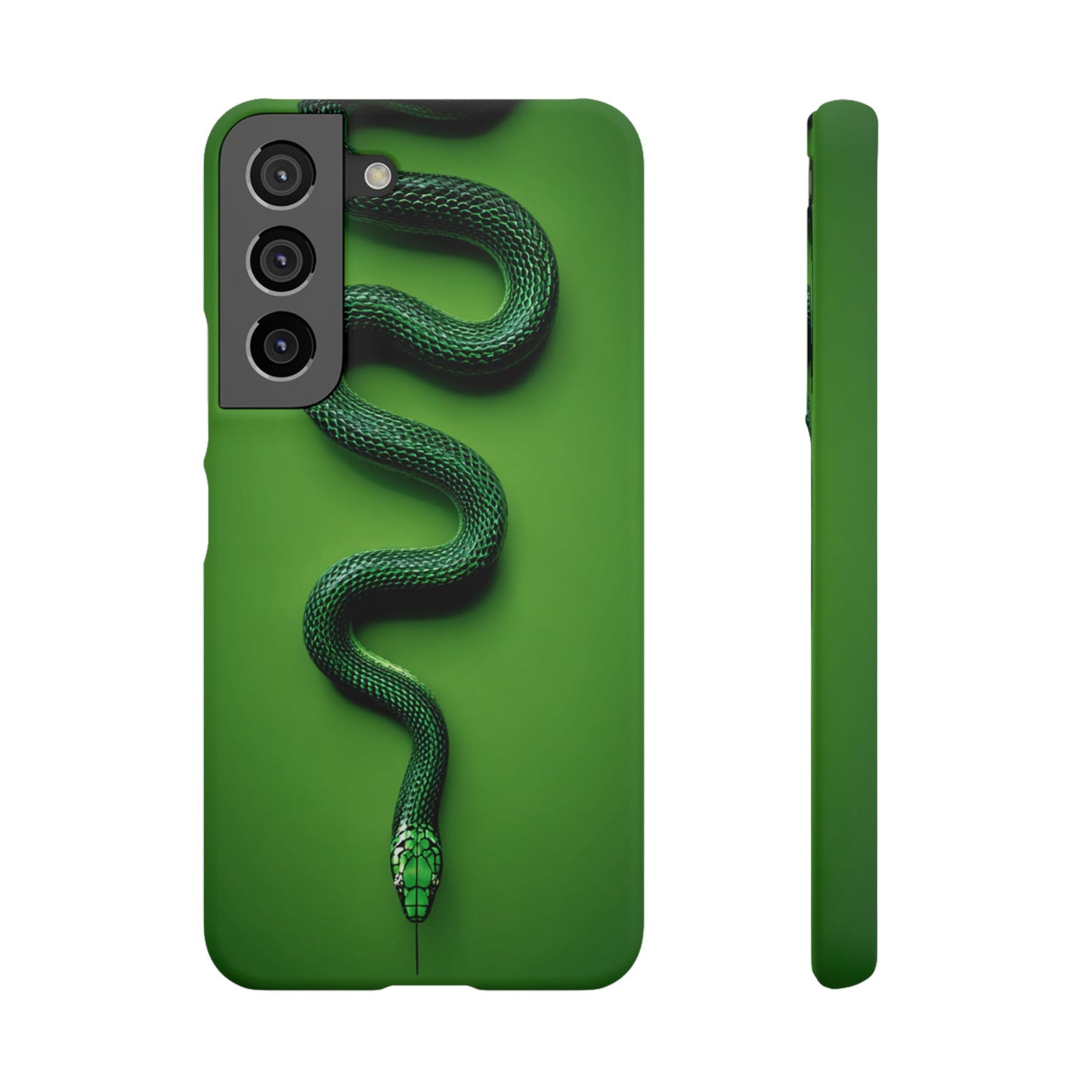 Green Snake Snap Case for iPhone, Stylish Phone Cover, Unique Gift, Trendy Accessory, Birthday, Nature Lover's Phone Case
