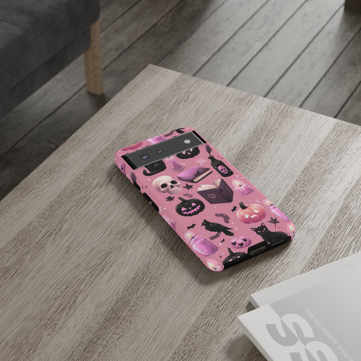 Spooky Phone Case - Halloween Design, Cute Costume Accessory, Fall Decor, Gift for Cat Lovers, Witchy Vibes, Trick or Treat