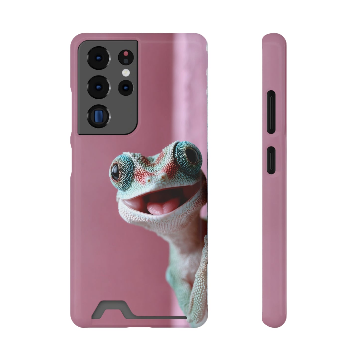 Whimsical Phone Case with Card Holder - Cute Gecko Design, Fun Gift for Kids, Stylish Accessory for Everyday Use, Perfect for [...]
