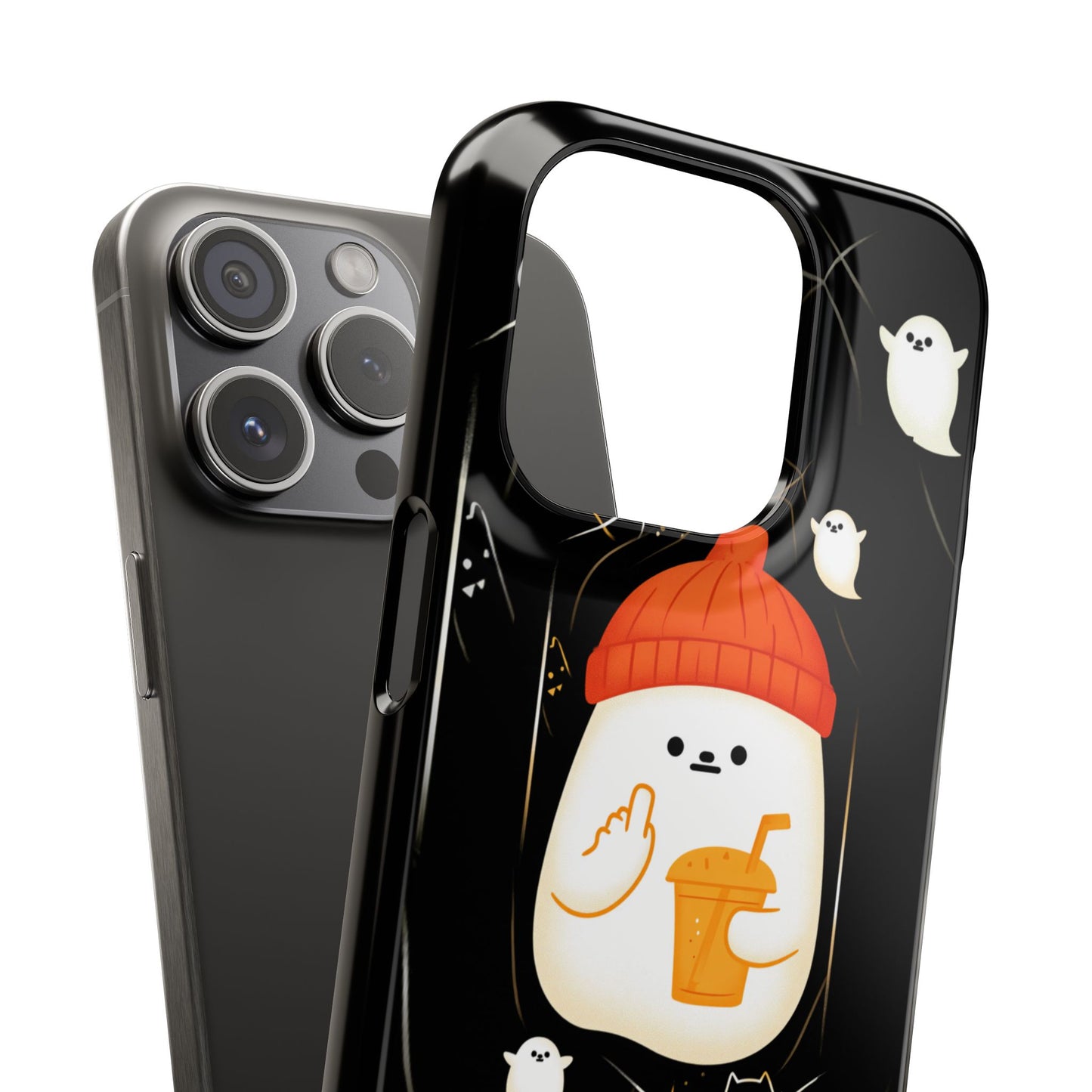 Spook You Halloween Ghost Snap Case Kawaii Protective Phone Cover for iPhone and Samsung