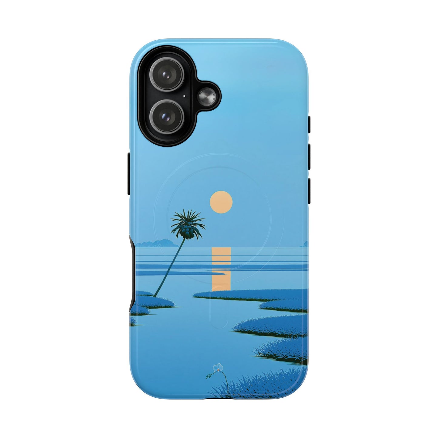 Tough Magnetic Case — Minimal Sunset Palm Phone Cover