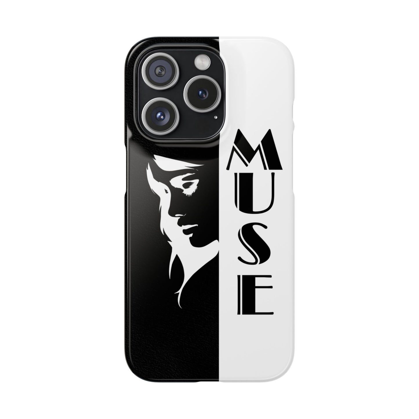 Black And White Bold Muse Snap Case Cover for iPhone and Samsung