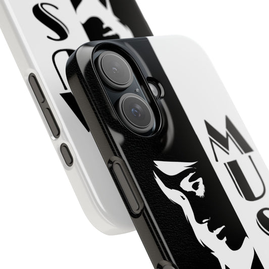 Black And White Bold Muse Snap Case Cover for iPhone and Samsung