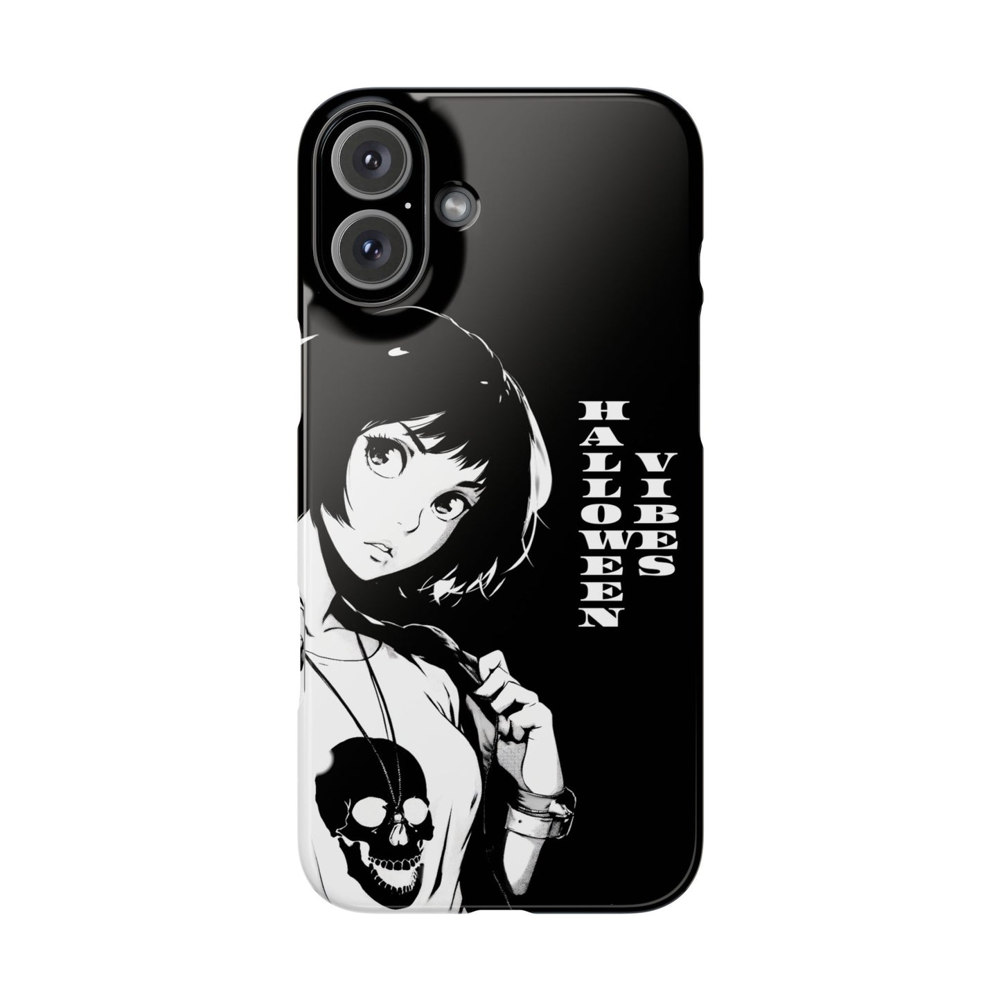 Halloween Vibes Snap Case Black and White Protective Phone Cover for iPhone and Samsung