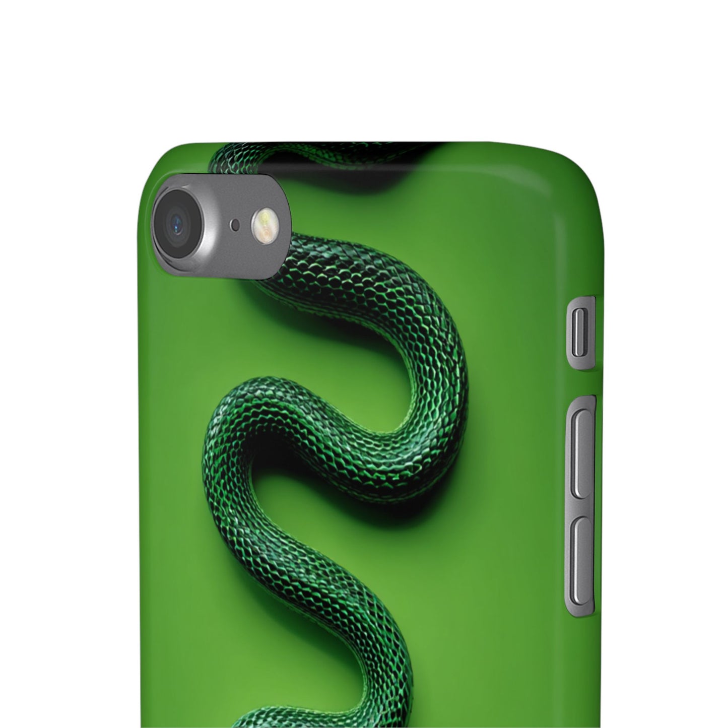 Green Snake Snap Case for iPhone, Stylish Phone Cover, Unique Gift, Trendy Accessory, Birthday, Nature Lover's Phone Case