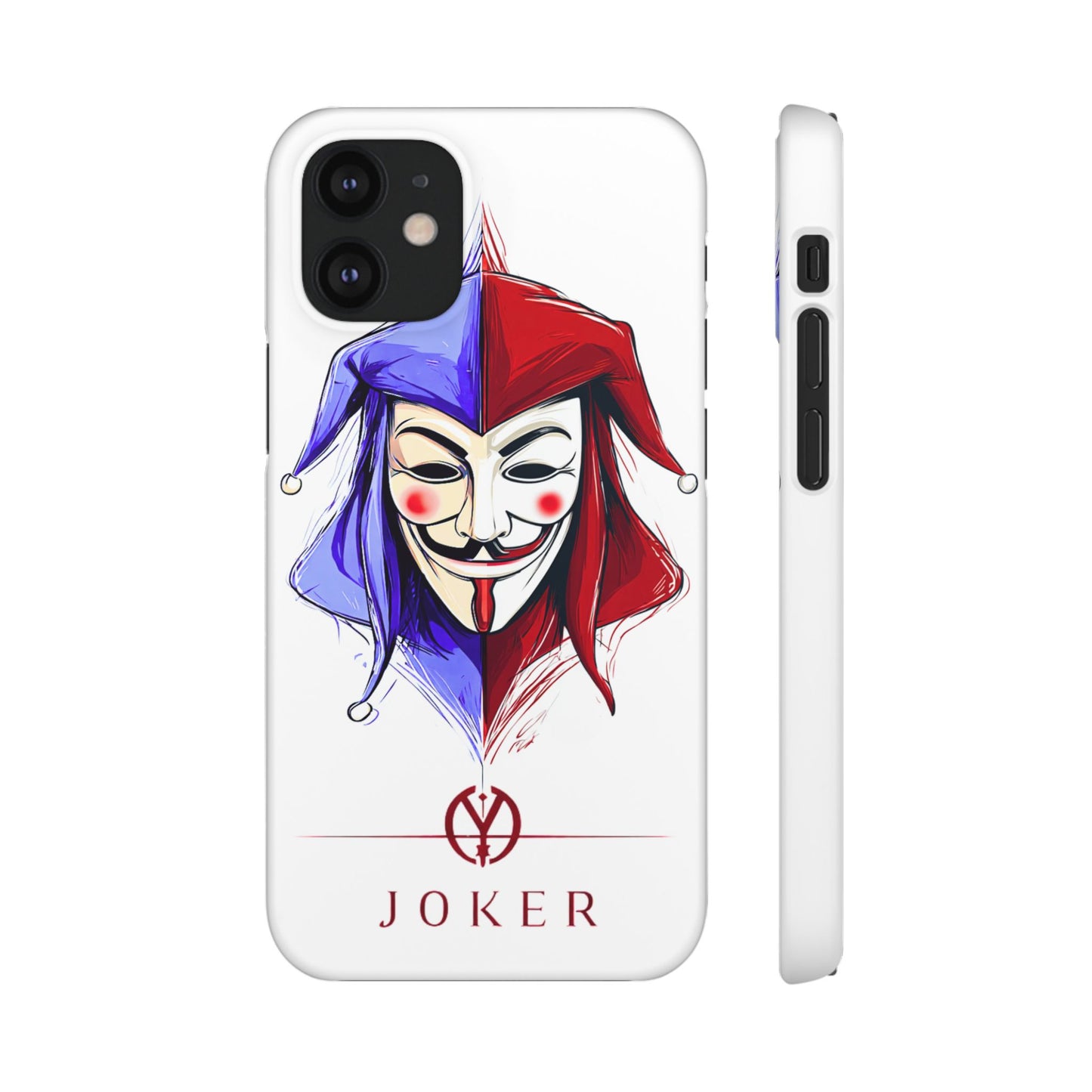 Joker & Anonimous Reunited Guy Fawkes Art Snap Case and Protective Phone Cover For iPhone and Samsung