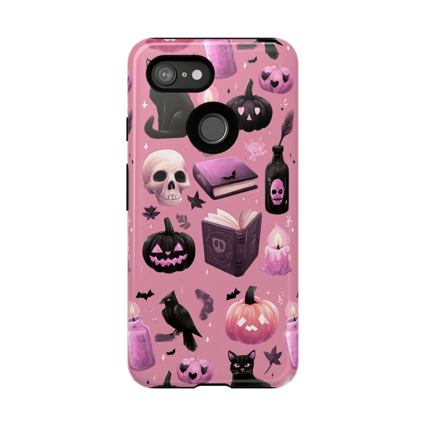Spooky Phone Case - Halloween Design, Cute Costume Accessory, Fall Decor, Gift for Cat Lovers, Witchy Vibes, Trick or Treat