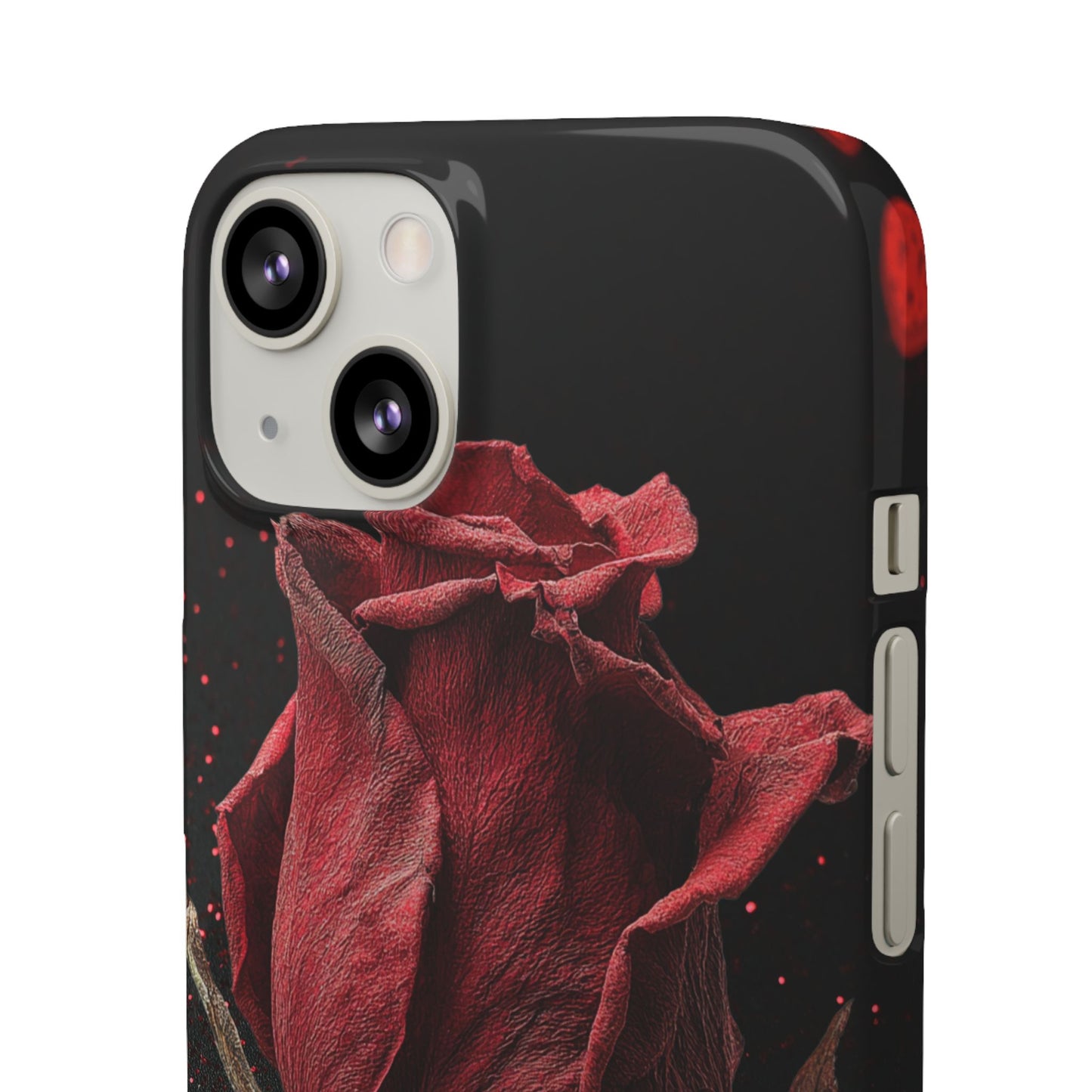 Romantic Rose Snap Case, Floral Phone Cover, Valentines Day Gift, Trendy Mobile Accessory, Heart Design Case, Elegant Phone Protector