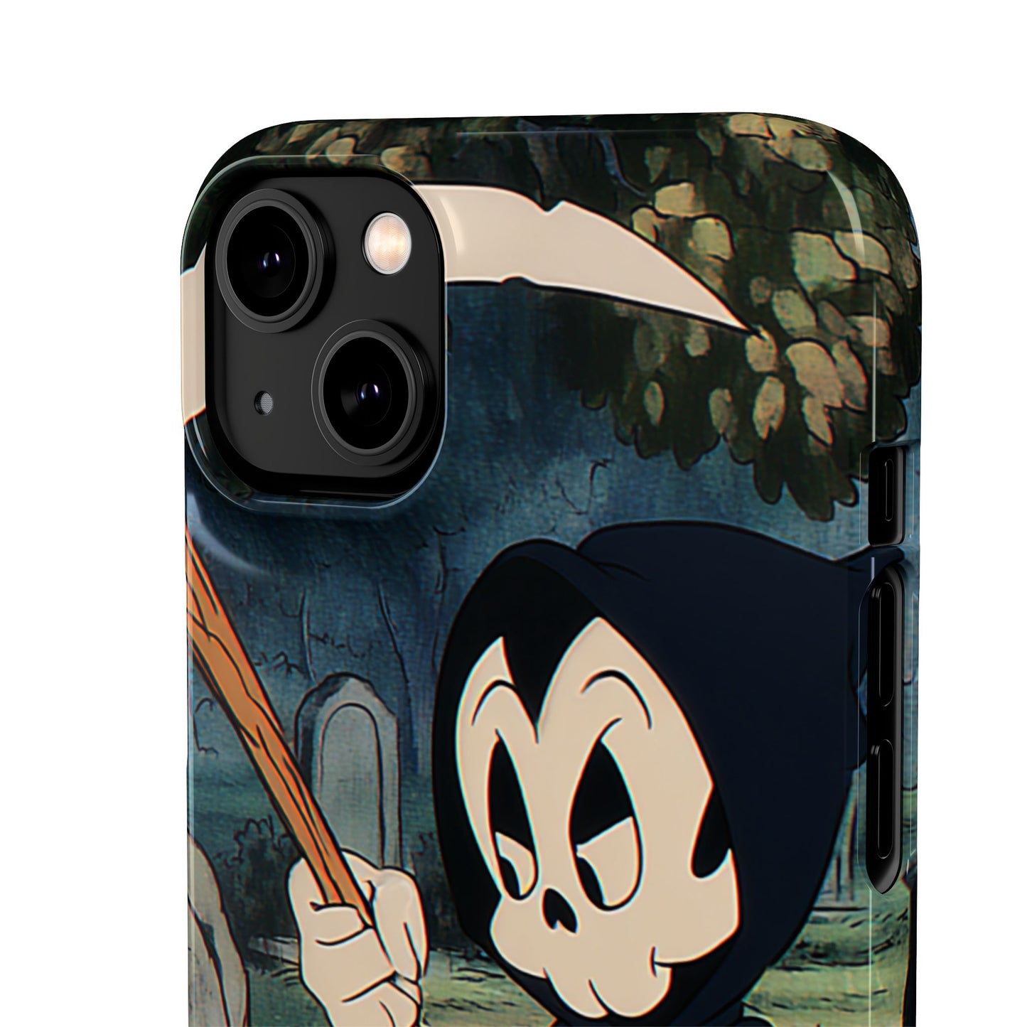 Grim Reaper Snap Case, Halloween Phone Case, Cute Death Phone Cover, Spooky Accessories, Unique Phone Protector