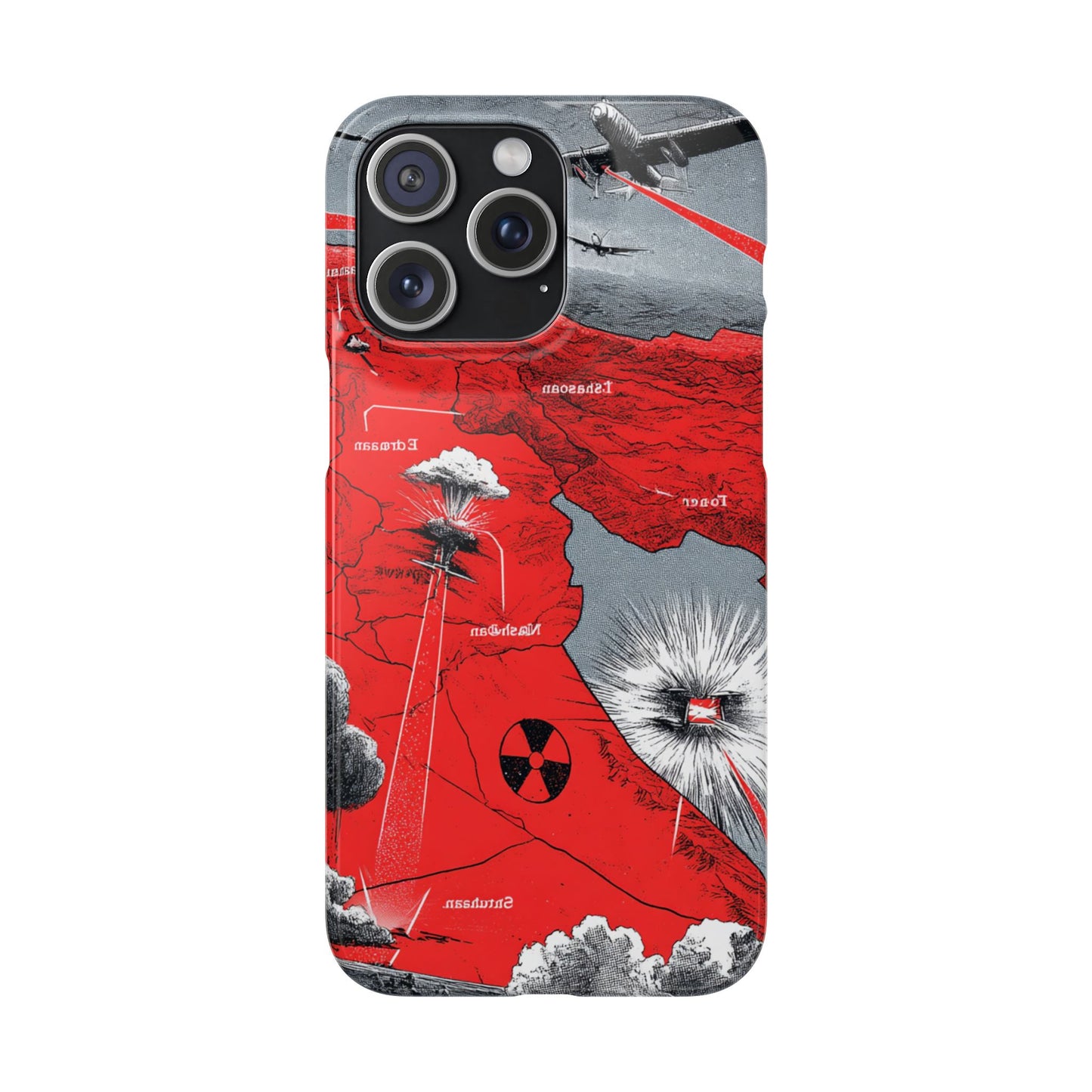 Bold Graphic Snap Case with Dramatic Design, Unique Phone Cover, Artistic Protection for iPhone, Trendy Gadget Gift, Edgy Tech Accessory