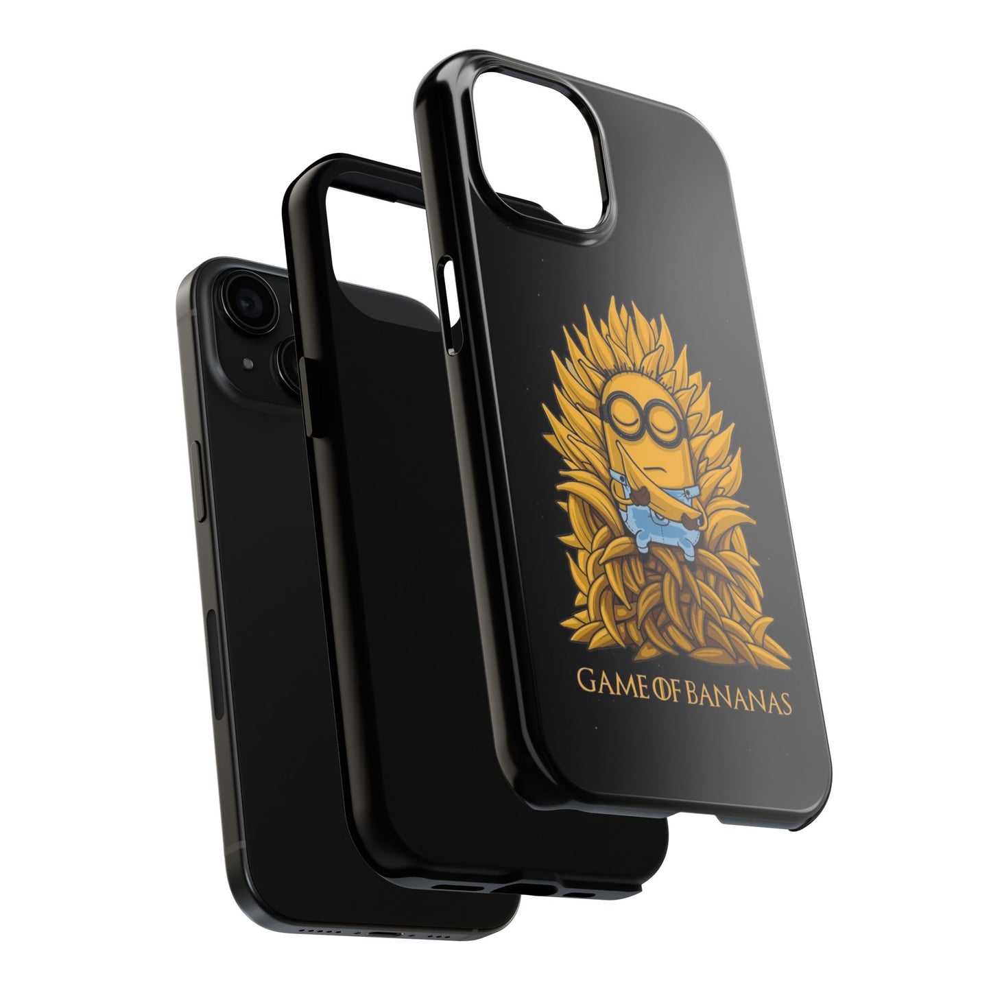 Game of BANANAS iPhone 17 Tough Phone Case | Vintage Black