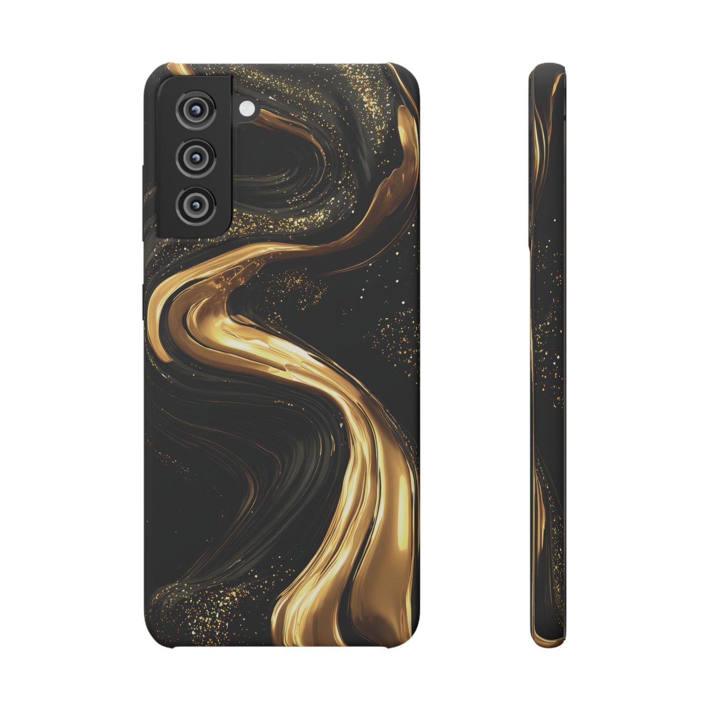 Elegant Gold Swirl Snap Case - Stylish Phone Cover, Modern Accessory, Gift for Her, Luxe Phone Case, Trendy Decor