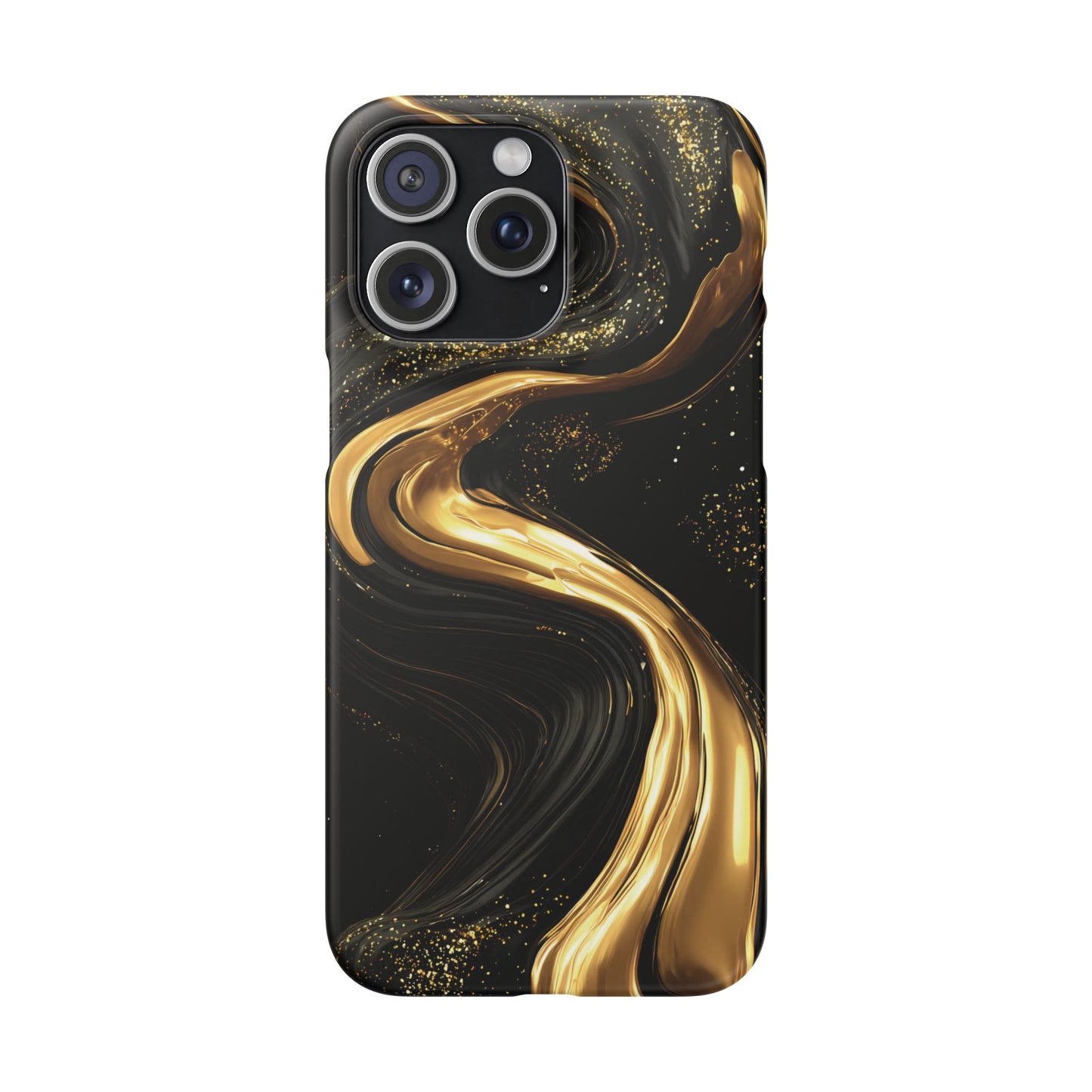Elegant Gold Swirl Snap Case - Stylish Phone Cover, Modern Accessory, Gift for Her, Luxe Phone Case, Trendy Decor