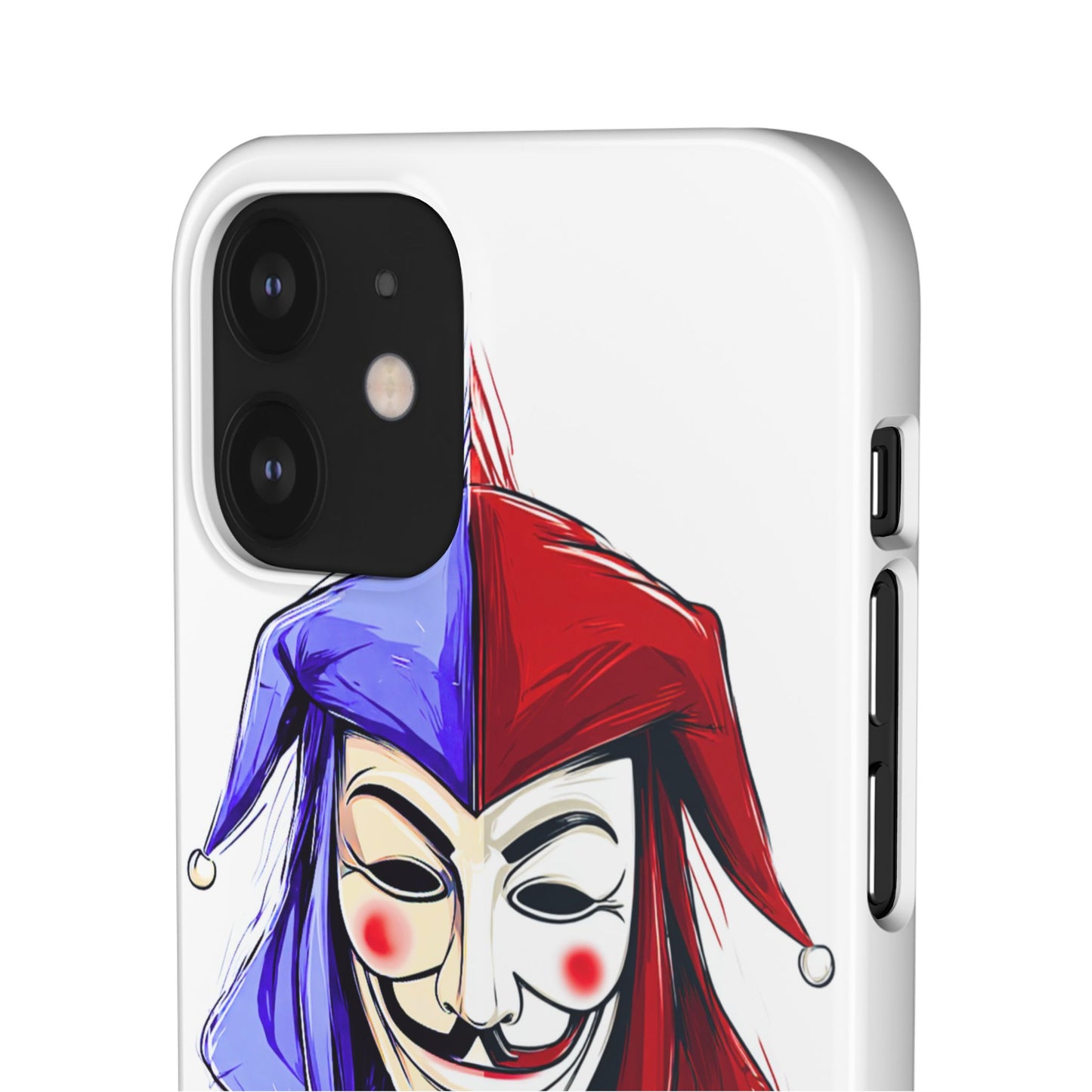 Joker & Anonimous Reunited Guy Fawkes Art Snap Case and Protective Phone Cover For iPhone and Samsung