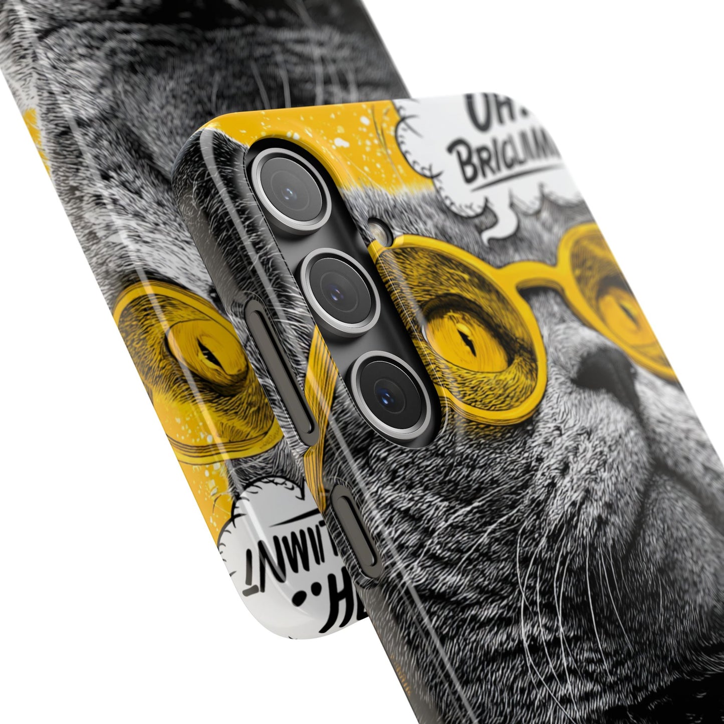 Playful Cat Snap Case - Quirky Phone Cover for Cat Lovers, Gift for Pet Enthusiasts, Funny Accessory for Any Occasion