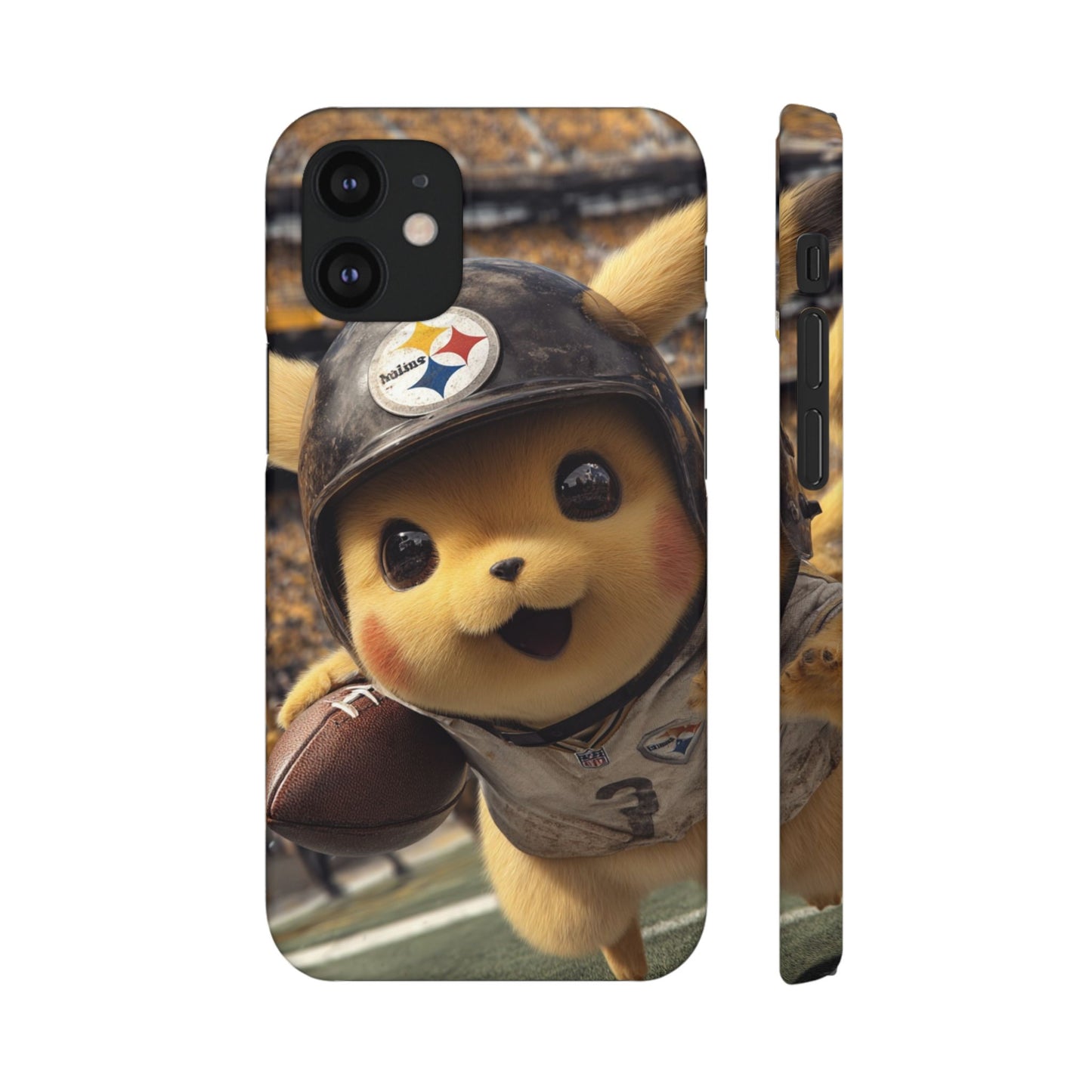 Fun Character Sports Snap Case, Phone Case, Fun Tech Accessory, Cute Gift for Gamers, Football Lovers, Kids.