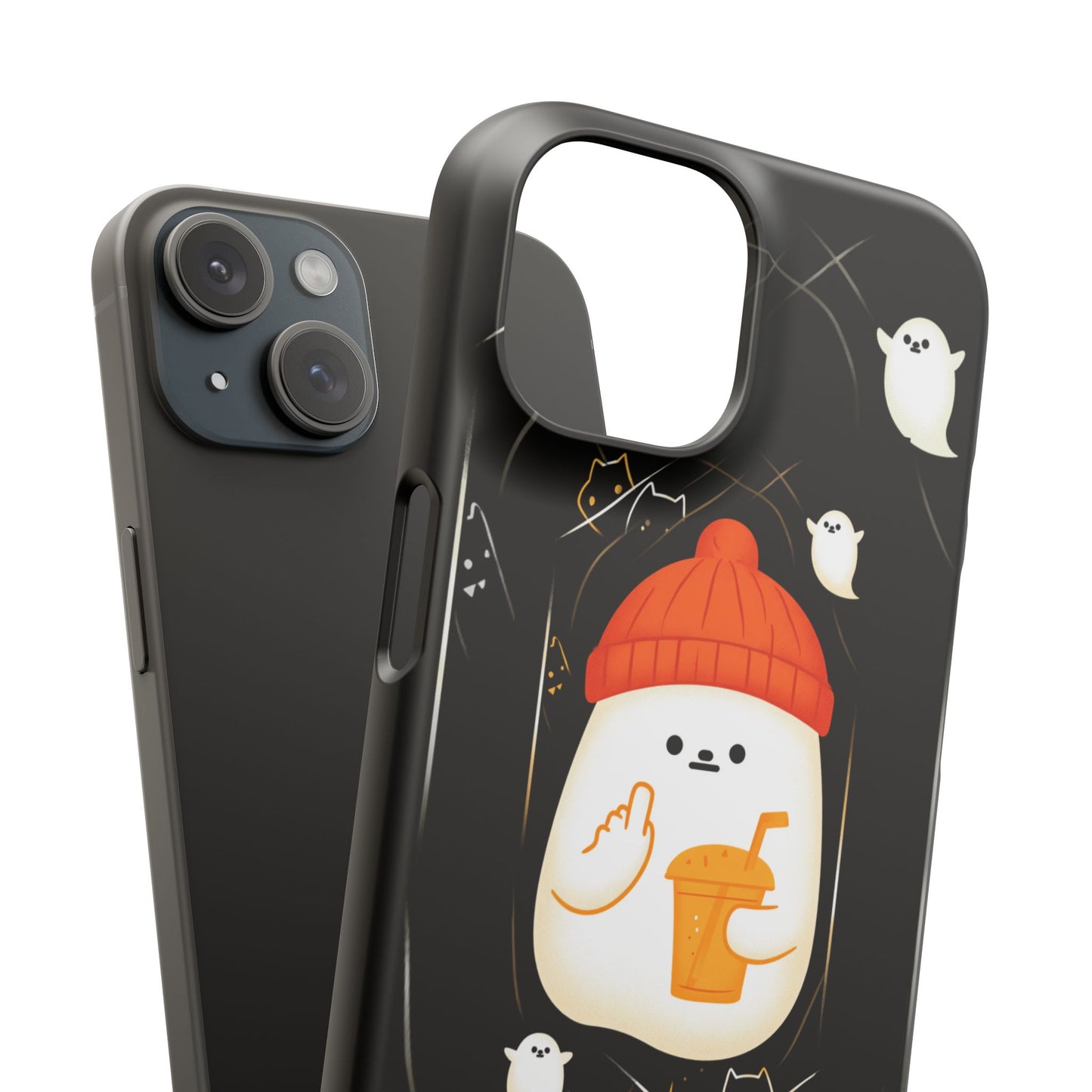 Spook You Halloween Ghost Snap Case Kawaii Protective Phone Cover for iPhone and Samsung