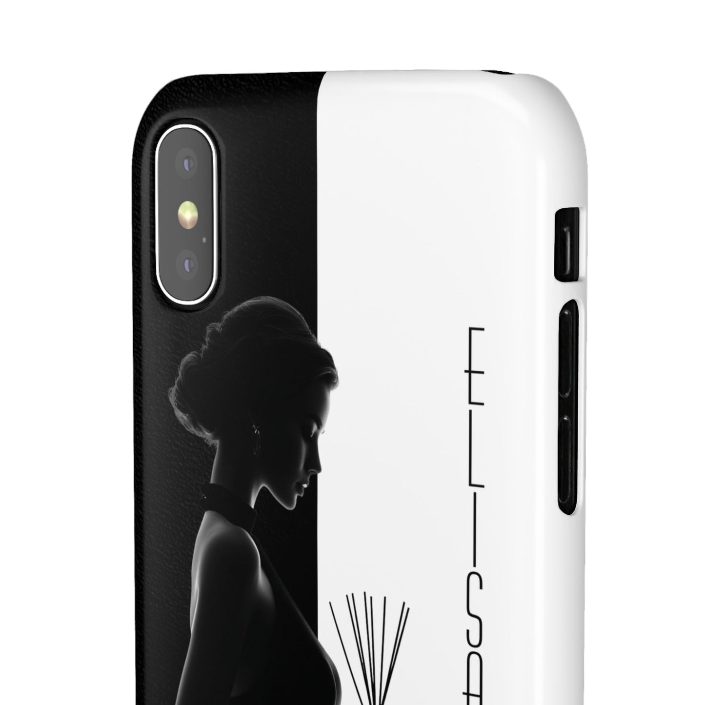Custom Black and White Snap Case for Women Phone Cover for iPhone and Samsung
